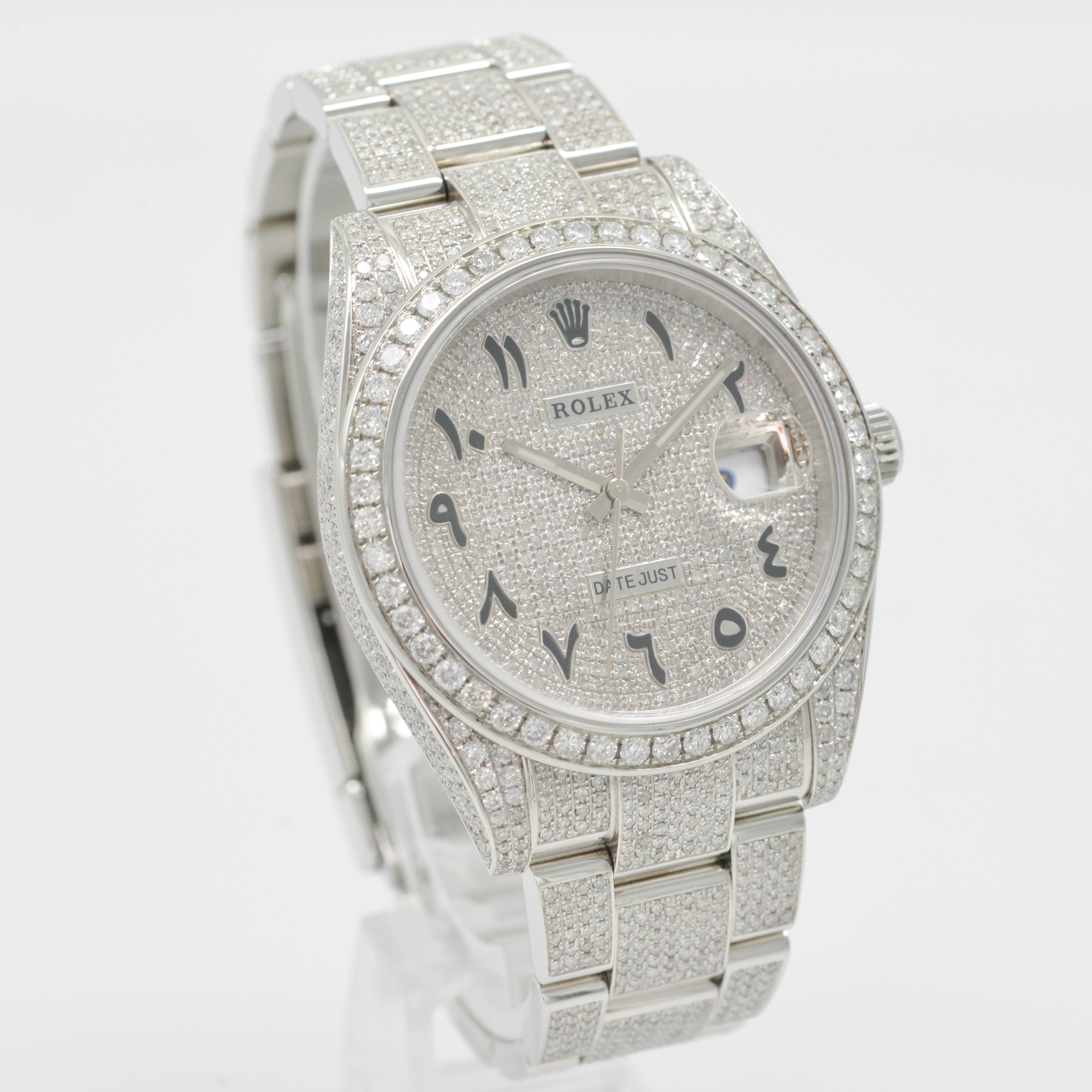 Rolex Datejust 41 Stahl Iced Out 126300 - 2023