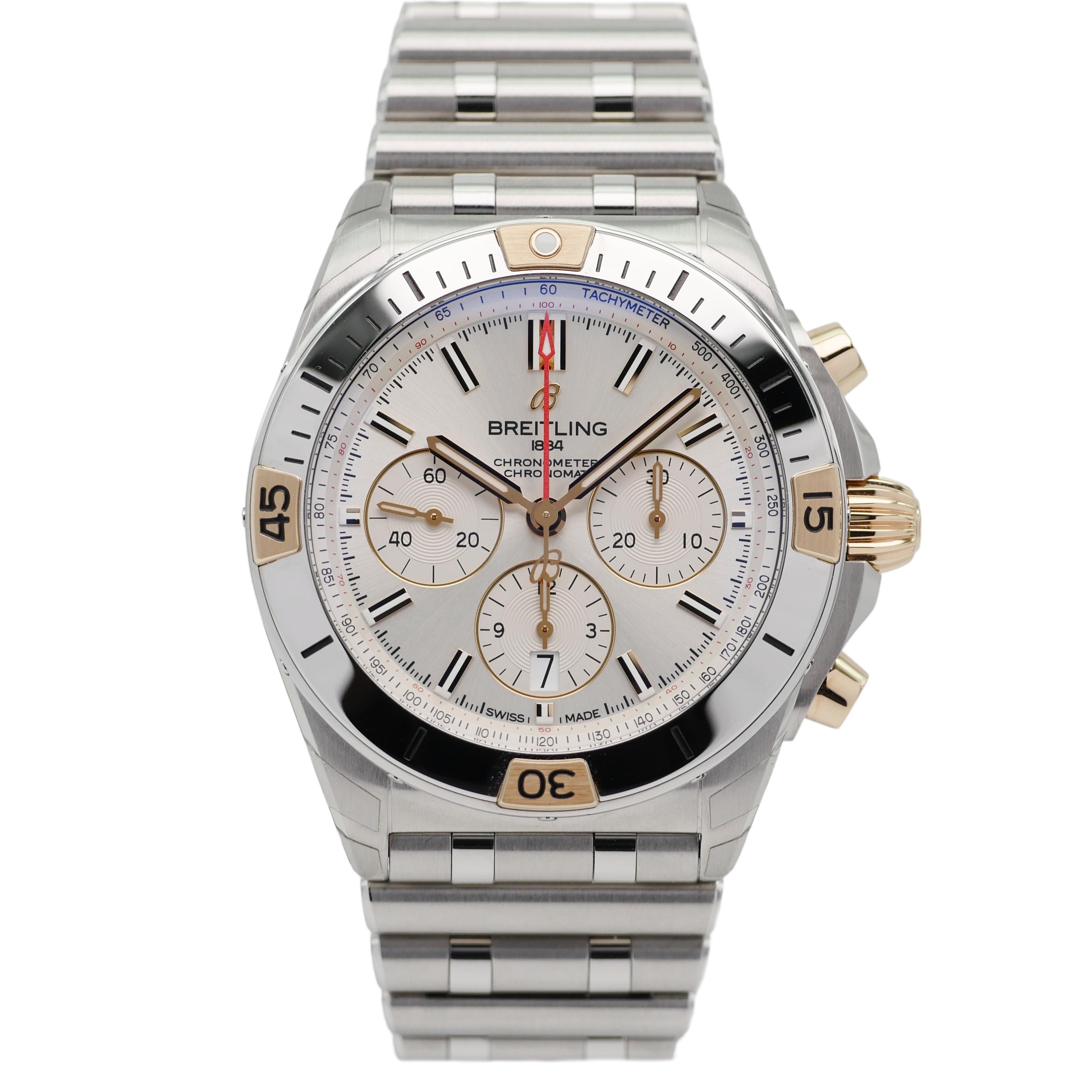 Breitling Chronomat B01 42 Chronograph Stahl / Gold IB0134101G1A1 - 2023
