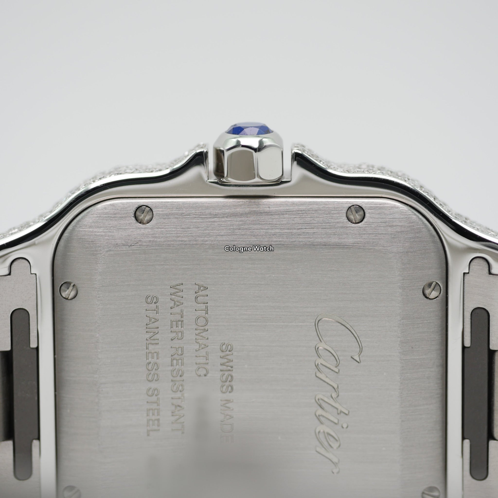 Cartier Santos Iced Out Steel / Rose Gold WSSA0009 - 2021 -