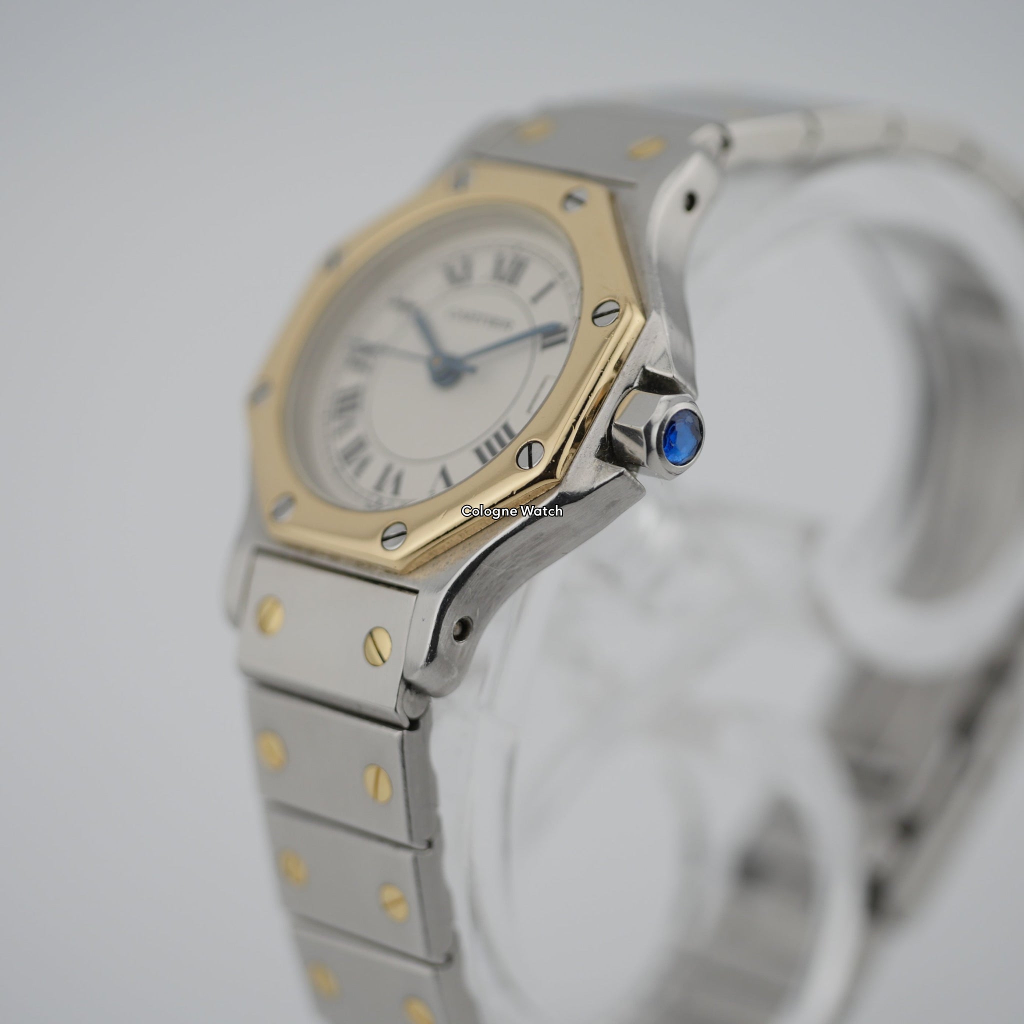 Cartier Santos Octagon Stahl / Gelbgold 187903