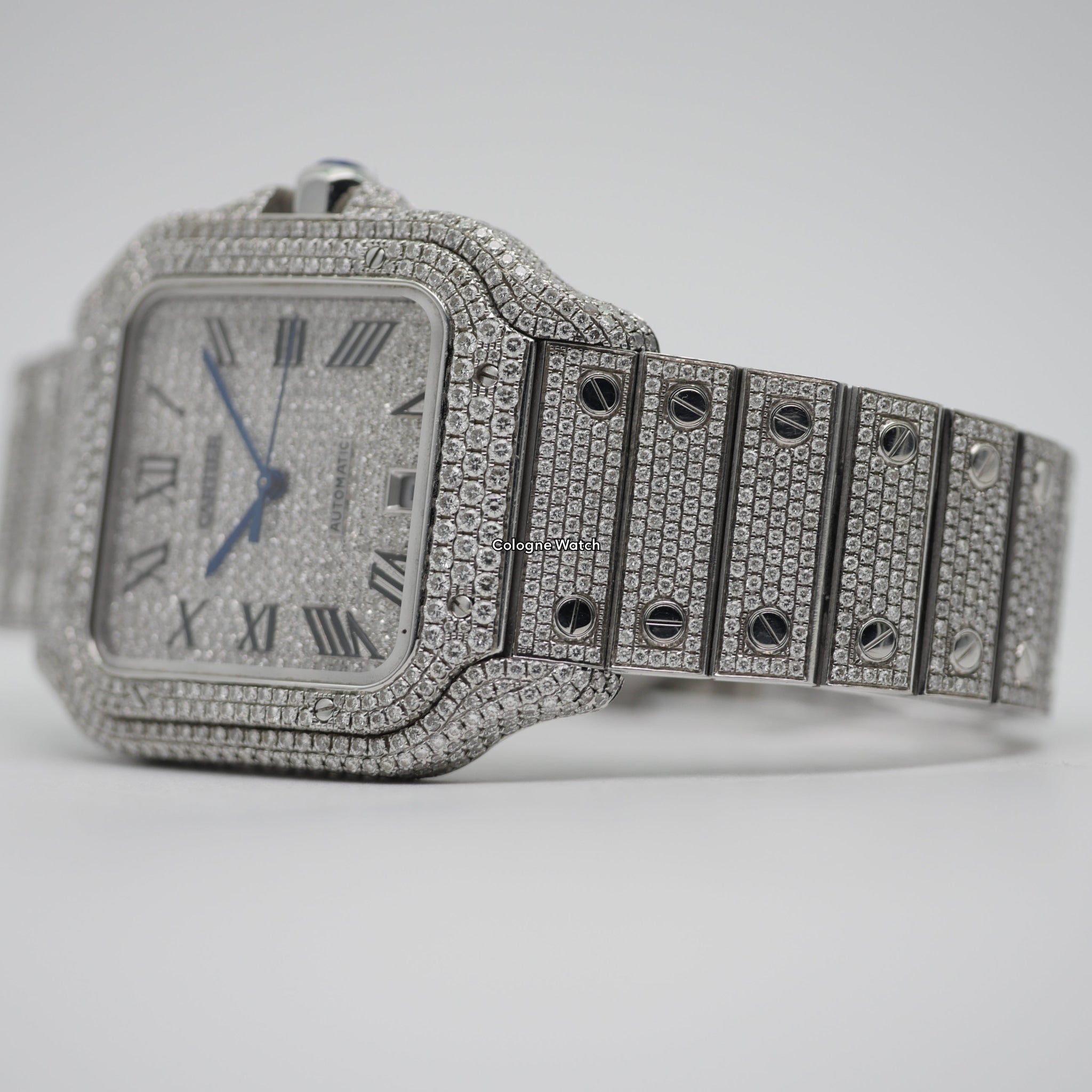 Cartier Santos Iced Out Steel WSSA0018 - 2021