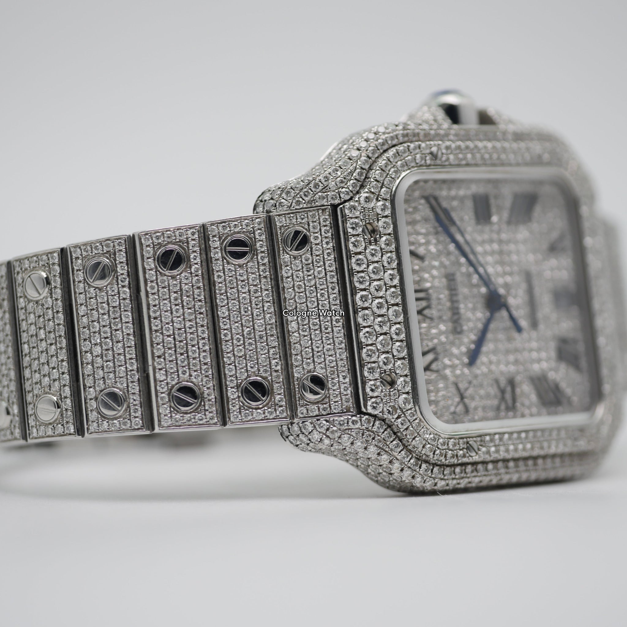 Cartier Santos Iced Out Steel WSSA0018 - 2021