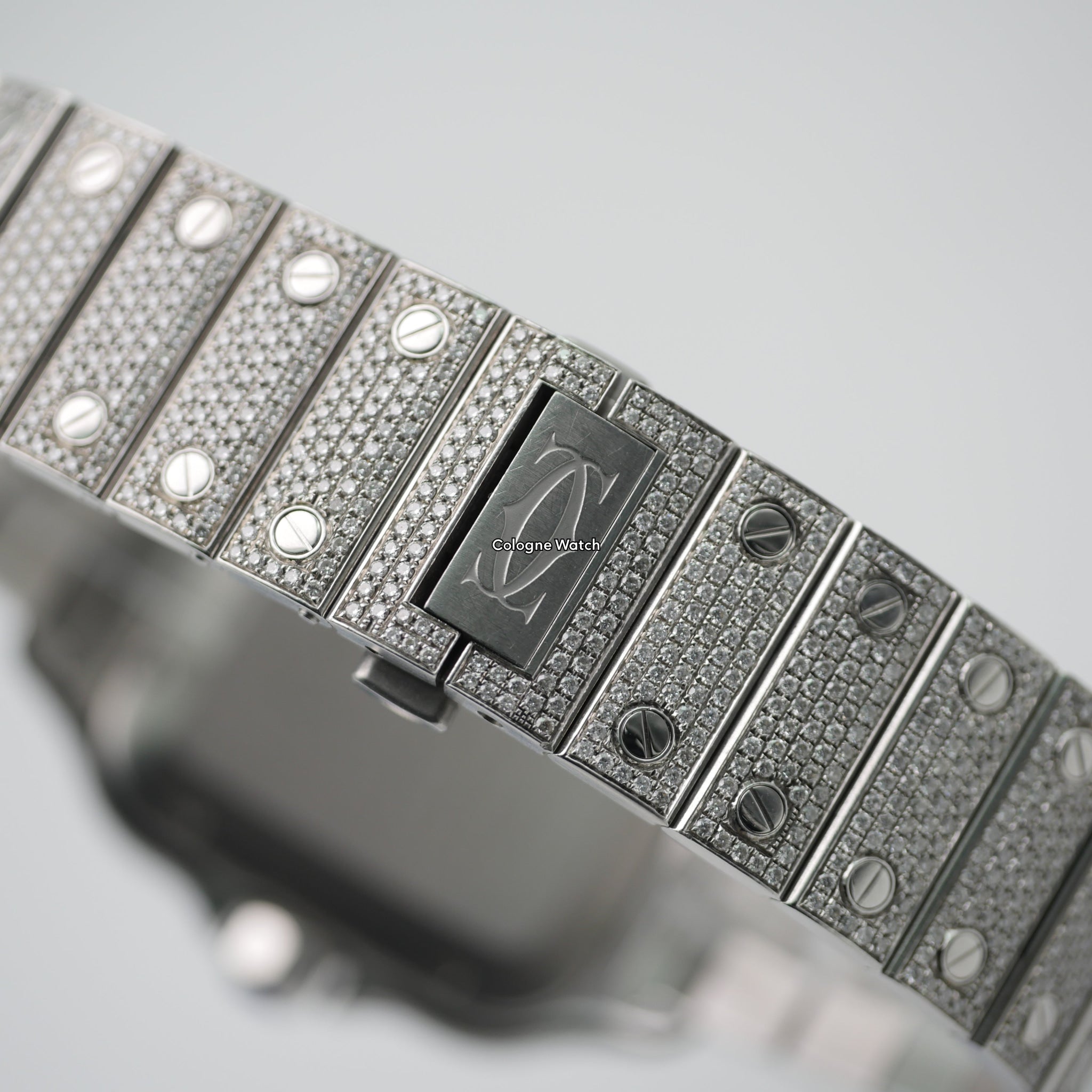 Cartier Santos Iced Out Steel WSSA0018 - 2021