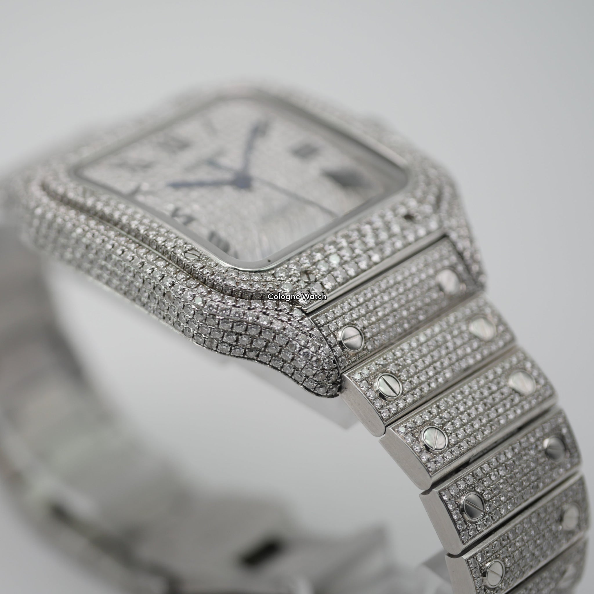 Cartier Santos Iced Out Steel WSSA0018 - 2021