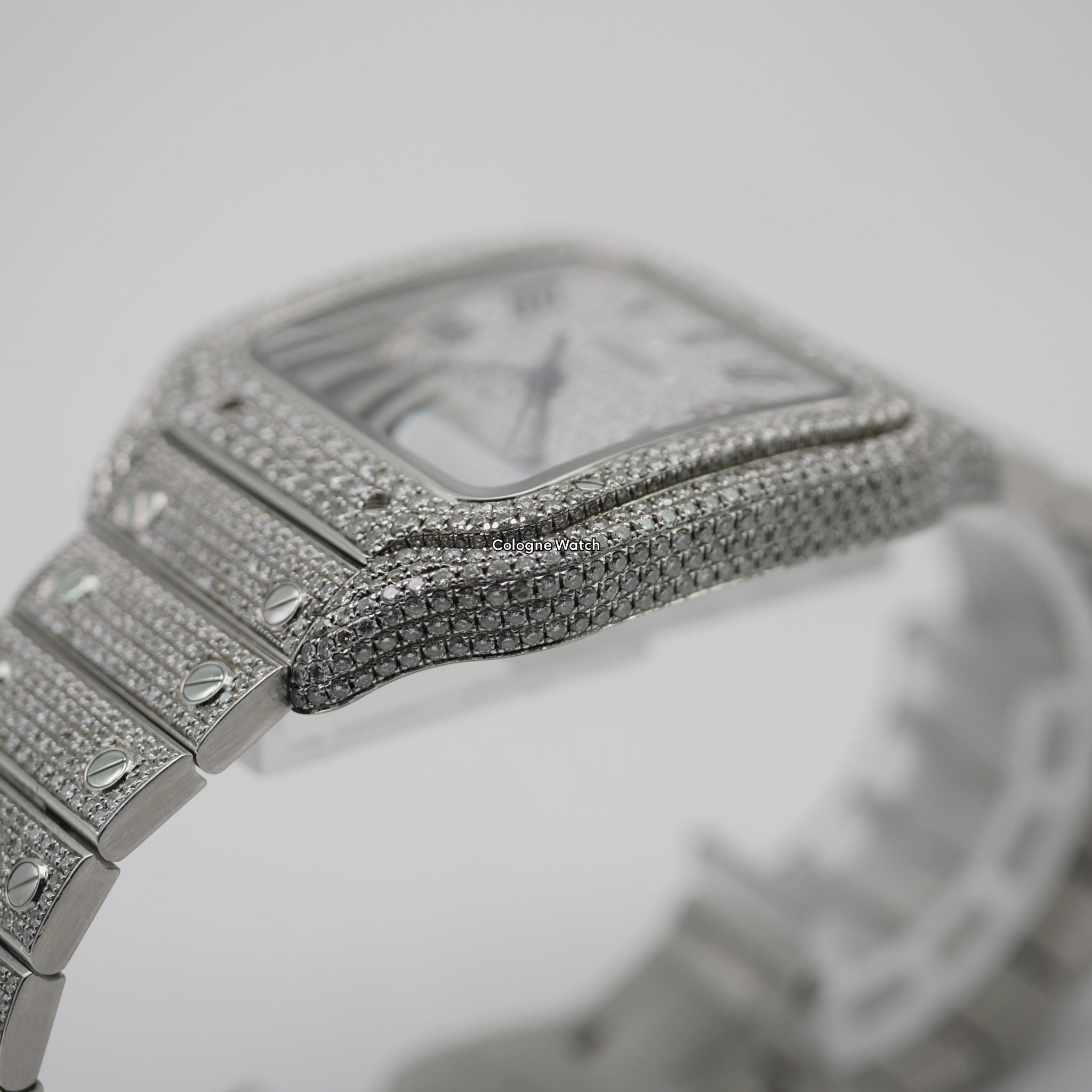 Cartier Santos Iced Out Steel WSSA0018 - 2021