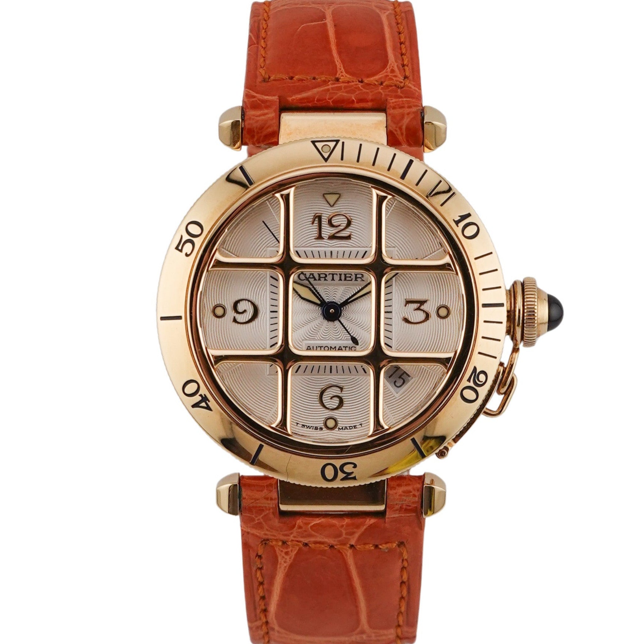 Cartier Pasha Gelbgold Automatik