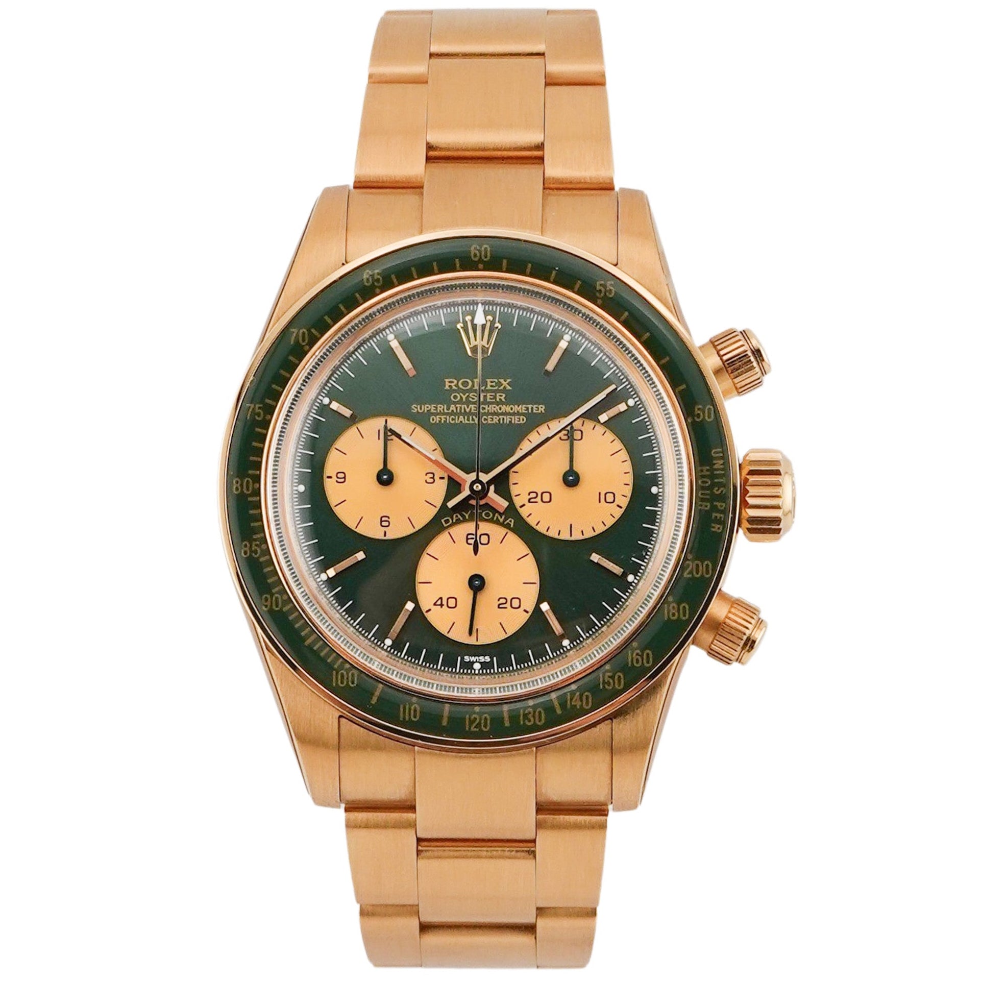 Rolex Daytona Gelbgold Green Artisans de Geneve "Honey Green Challenge"