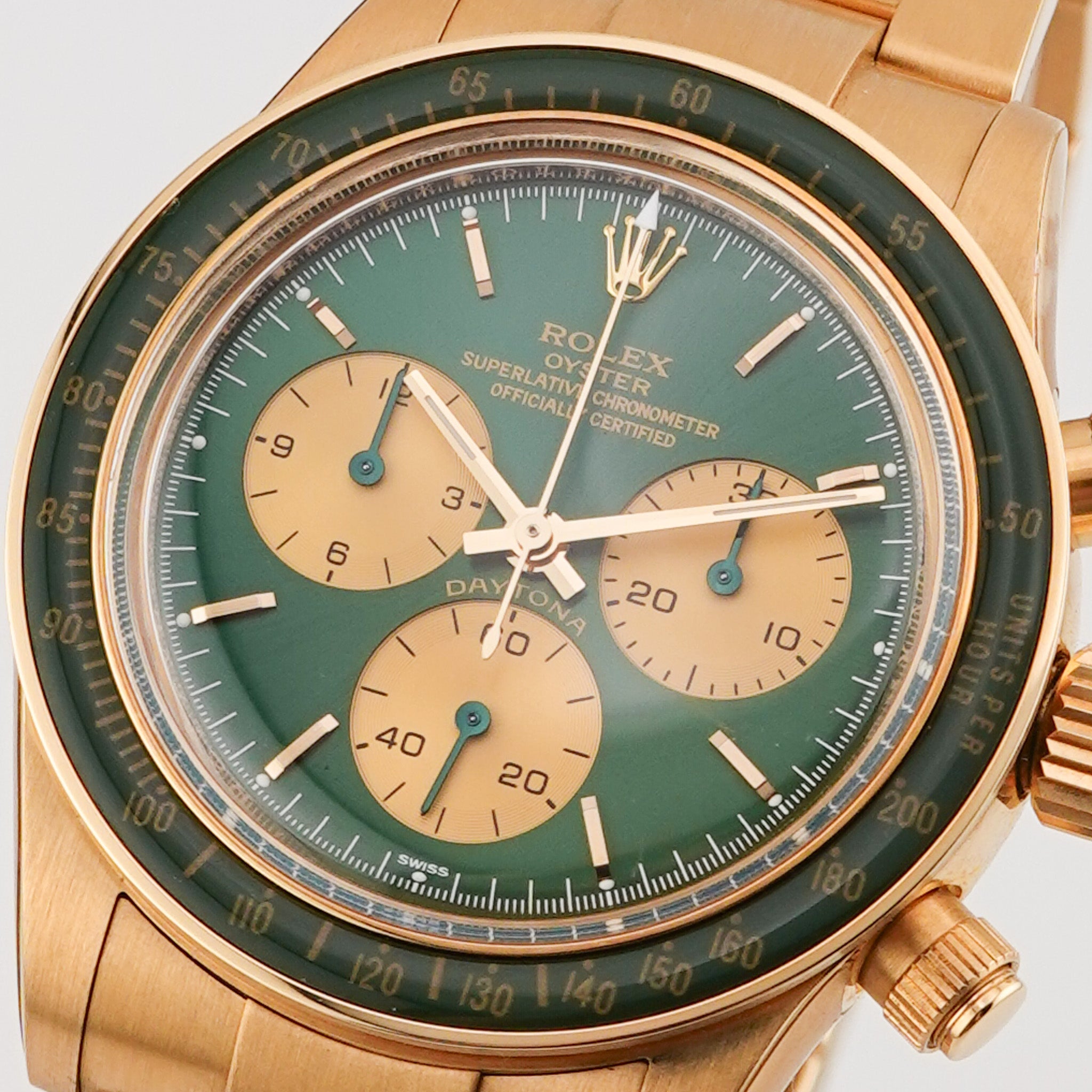 Rolex Daytona Gelbgold Green Artisans de Geneve "Honey Green Challenge"