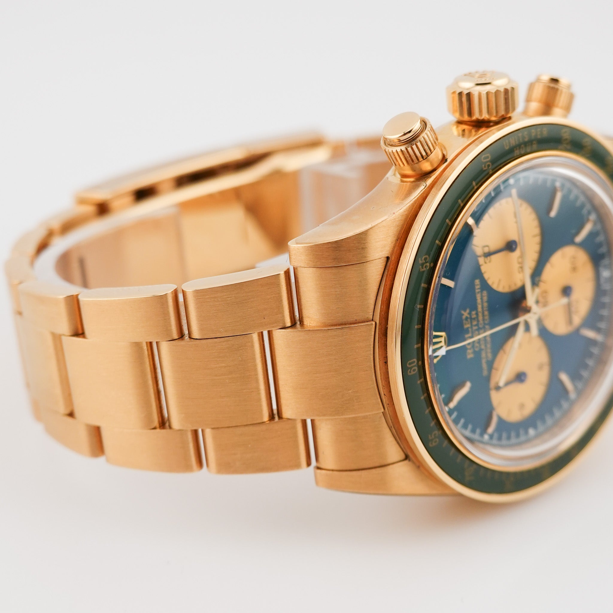 Rolex Daytona Gelbgold Green Artisans de Geneve "Honey Green Challenge"