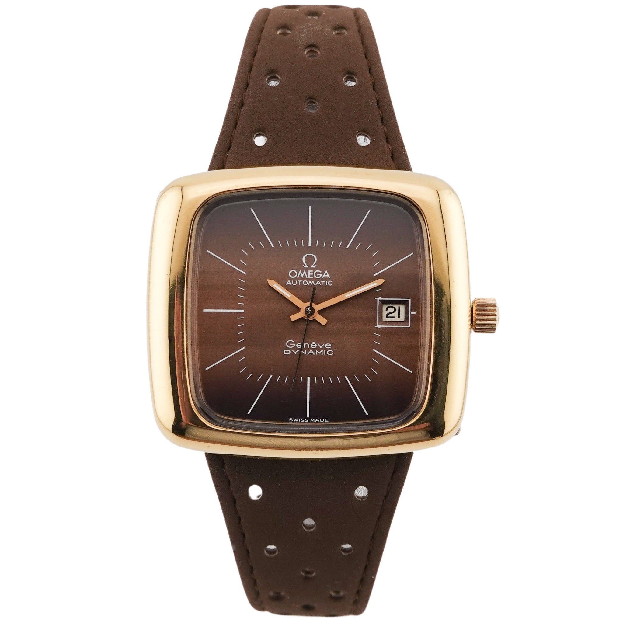Omega Geneve Dynamic "TV" Jumbo - 166.0189 - vergoldet