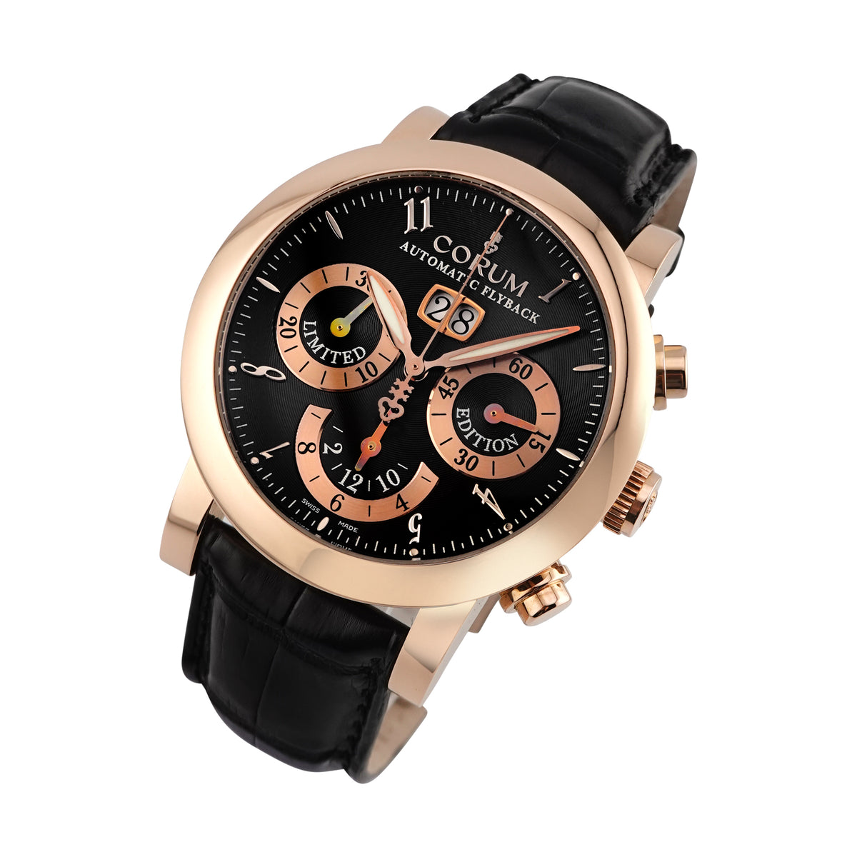 Corum Classical Chrono Flyback Grande Date Rose Gold 996.201.55