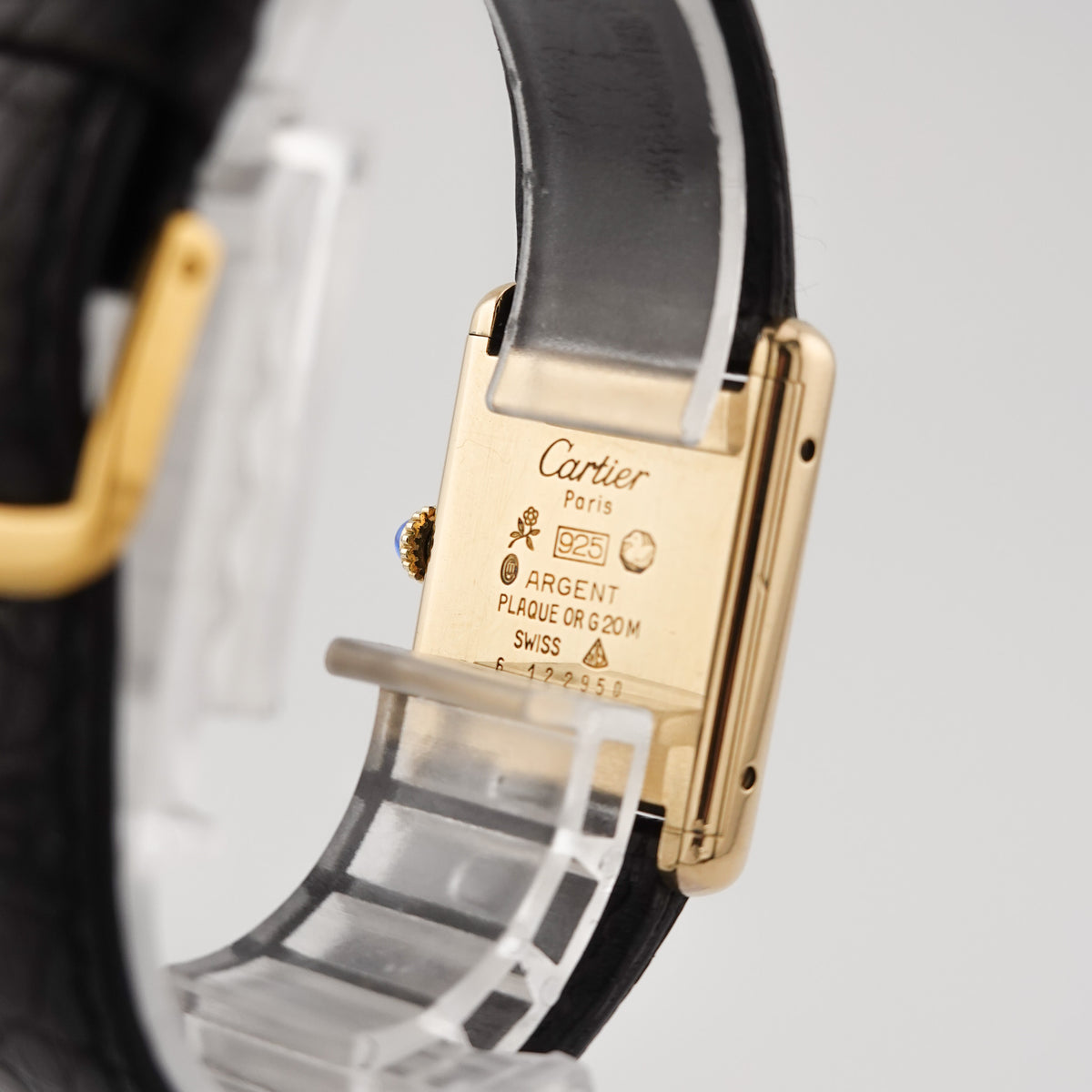 Cartier Tank Handaufzug "vergoldet"