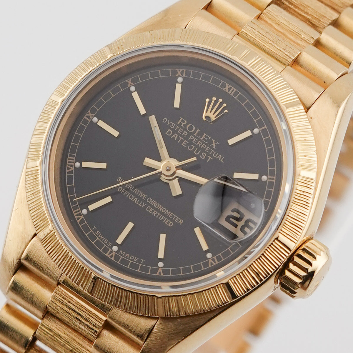 Rolex Lady-Datejust 26 Gelbgold 69278 "Borke"- 1991