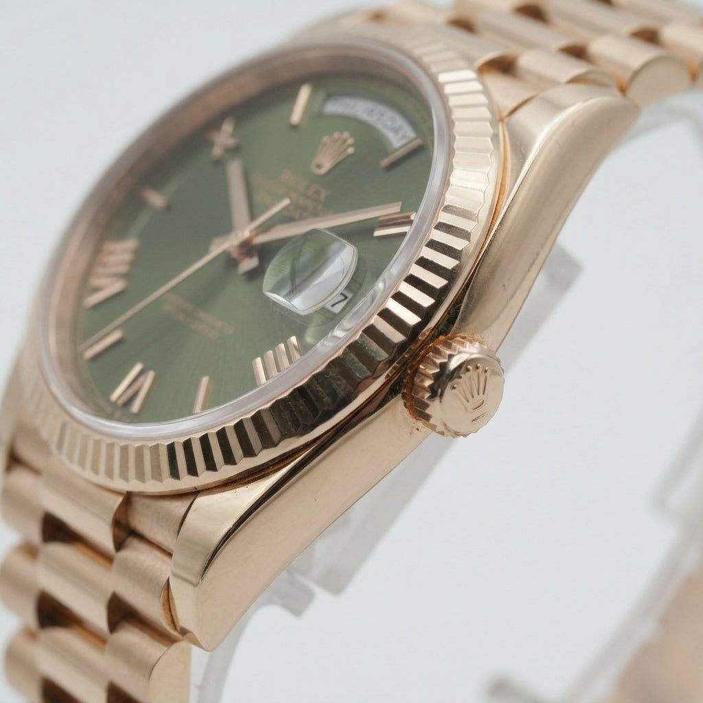 Rolex Day-Date 36 Roségold 128235 - 2025 Olive