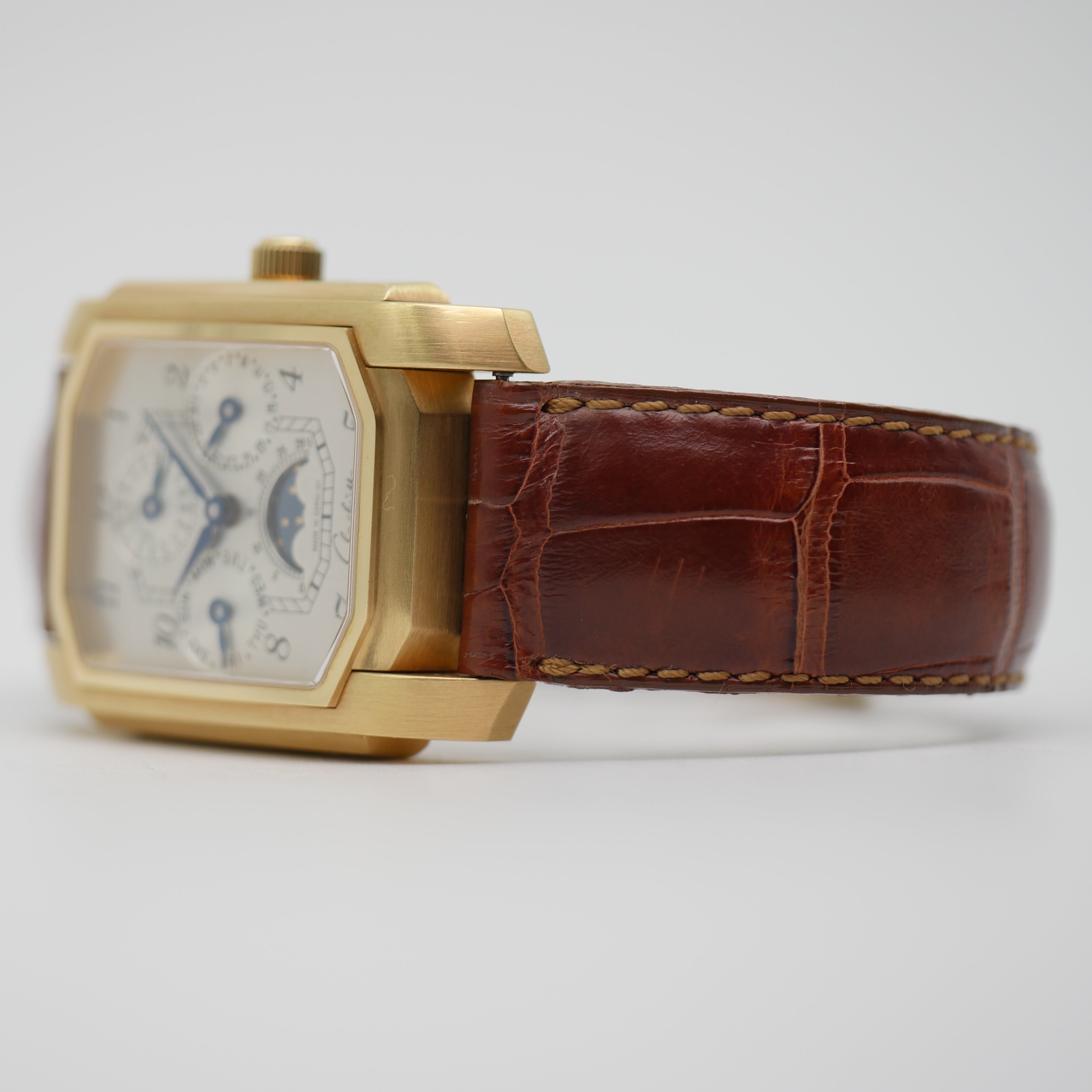 Glashütte Original Senator Karrée Ewiger Kalender Roségold 1845