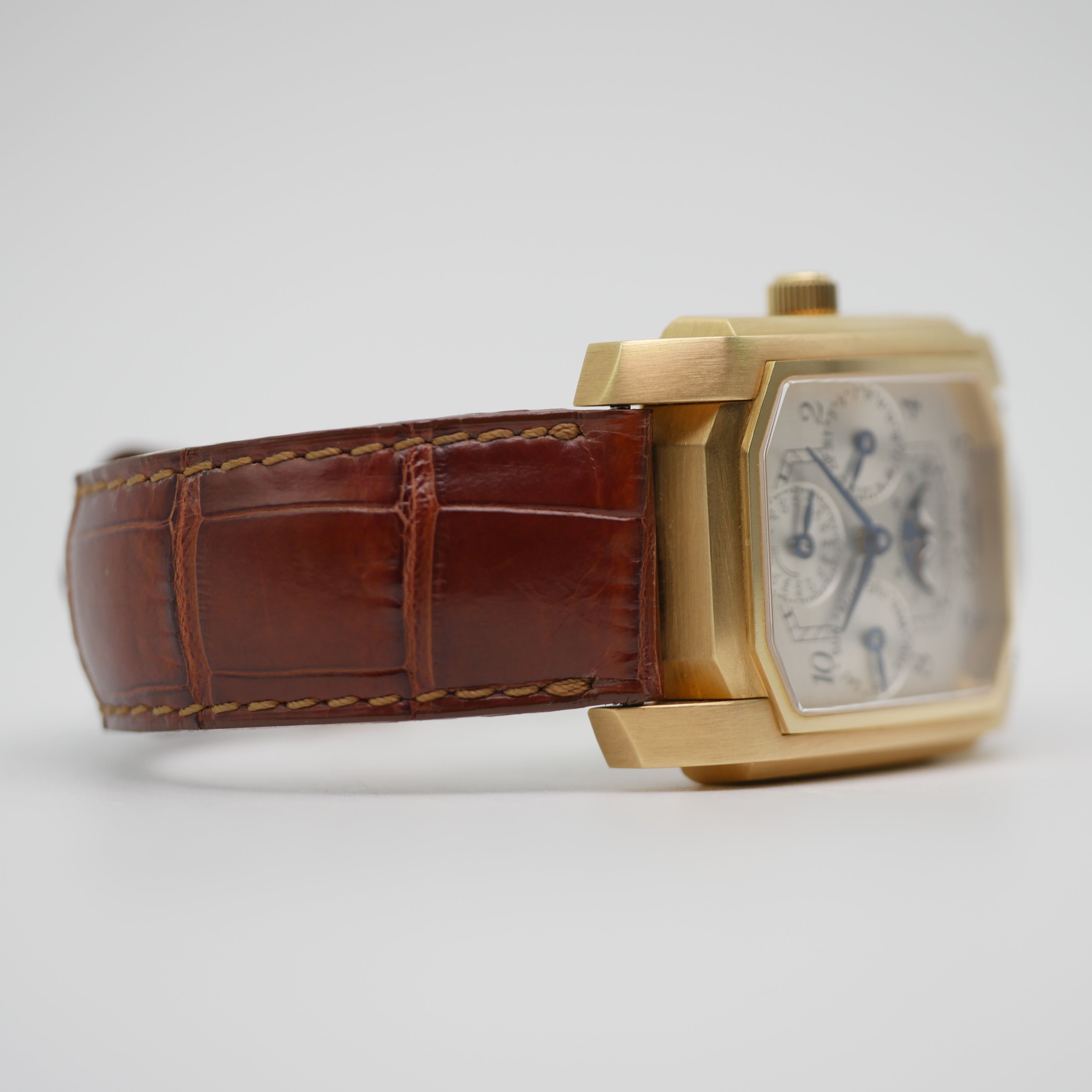 Glashütte Original Senator Karrée Ewiger Kalender Roségold 1845
