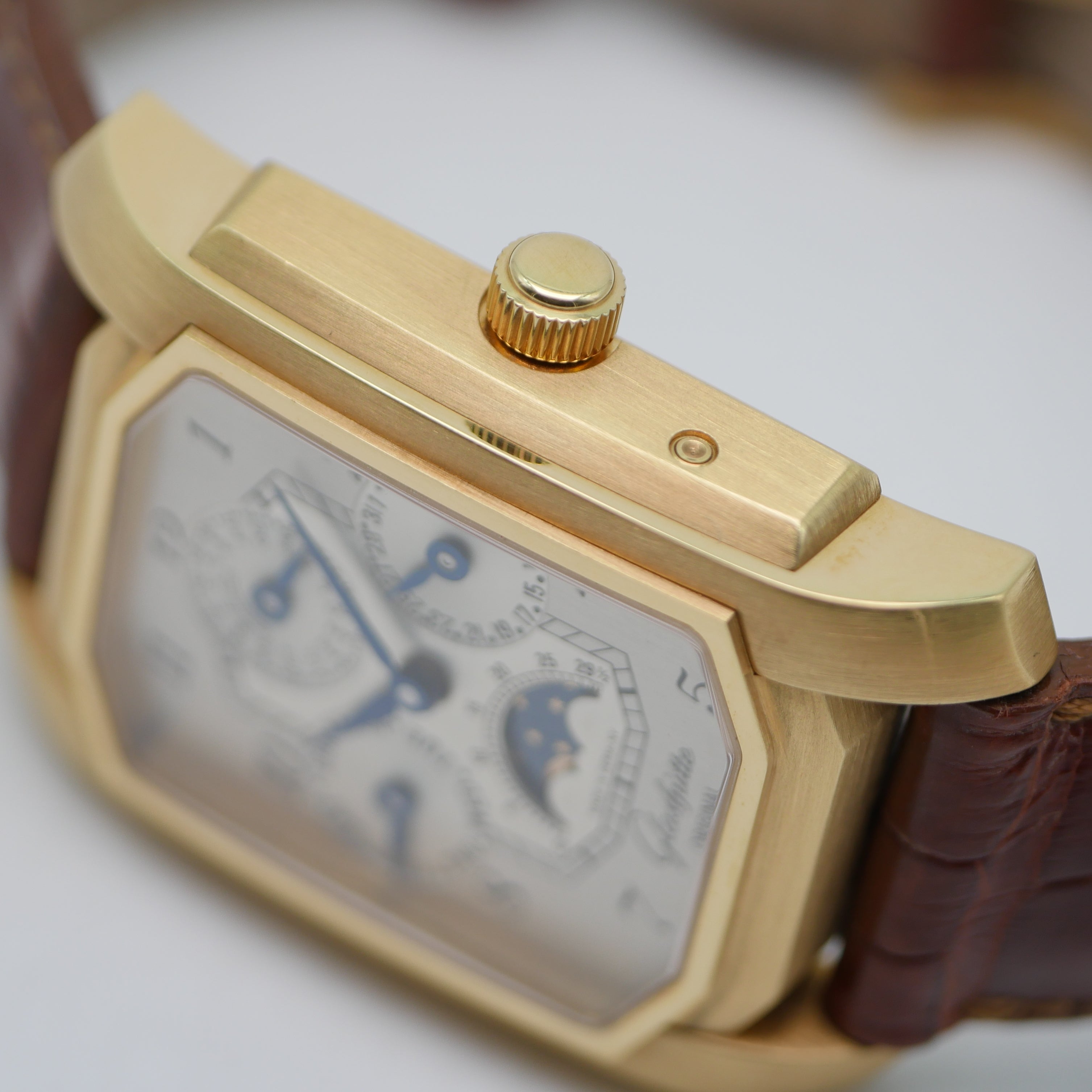 Glashütte Original Senator Karrée Ewiger Kalender Roségold 1845
