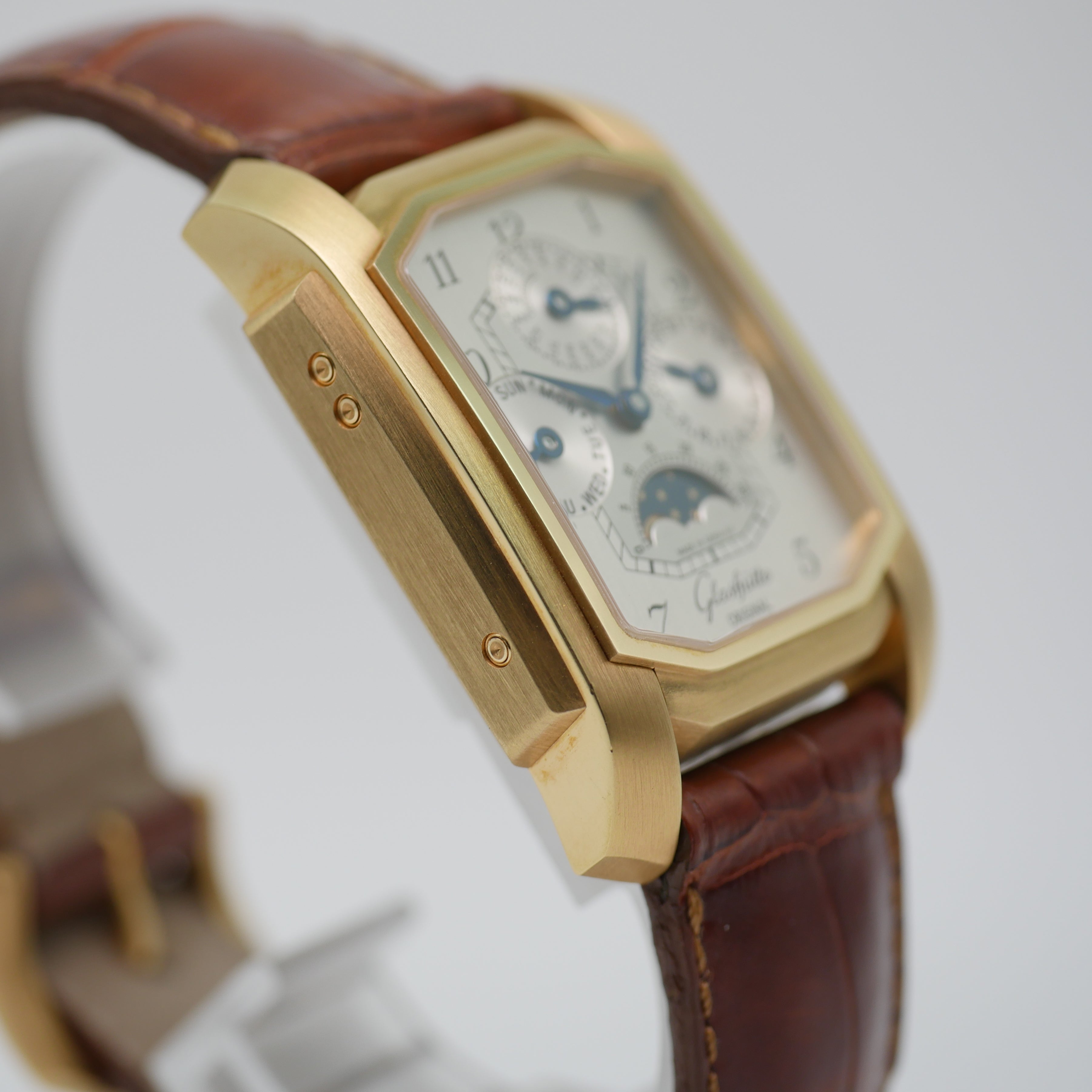 Glashütte Original Senator Karrée Ewiger Kalender Roségold 1845