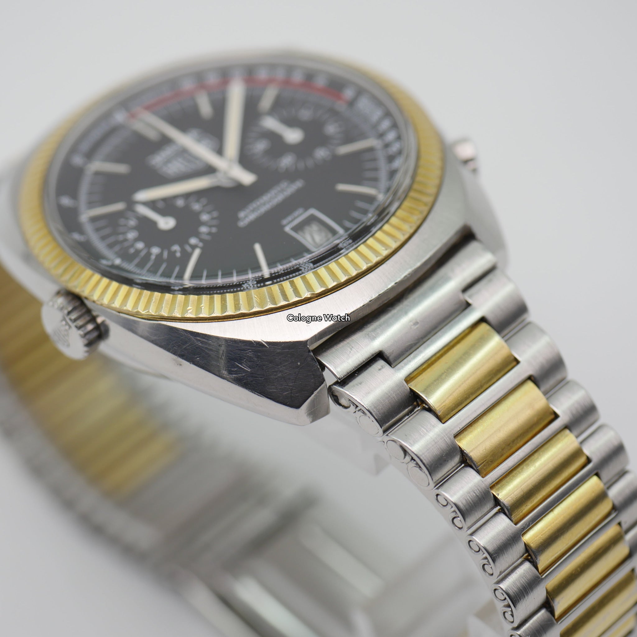 Heuer Jarama Caliber 12 Steel / Yellow Gold 110.245