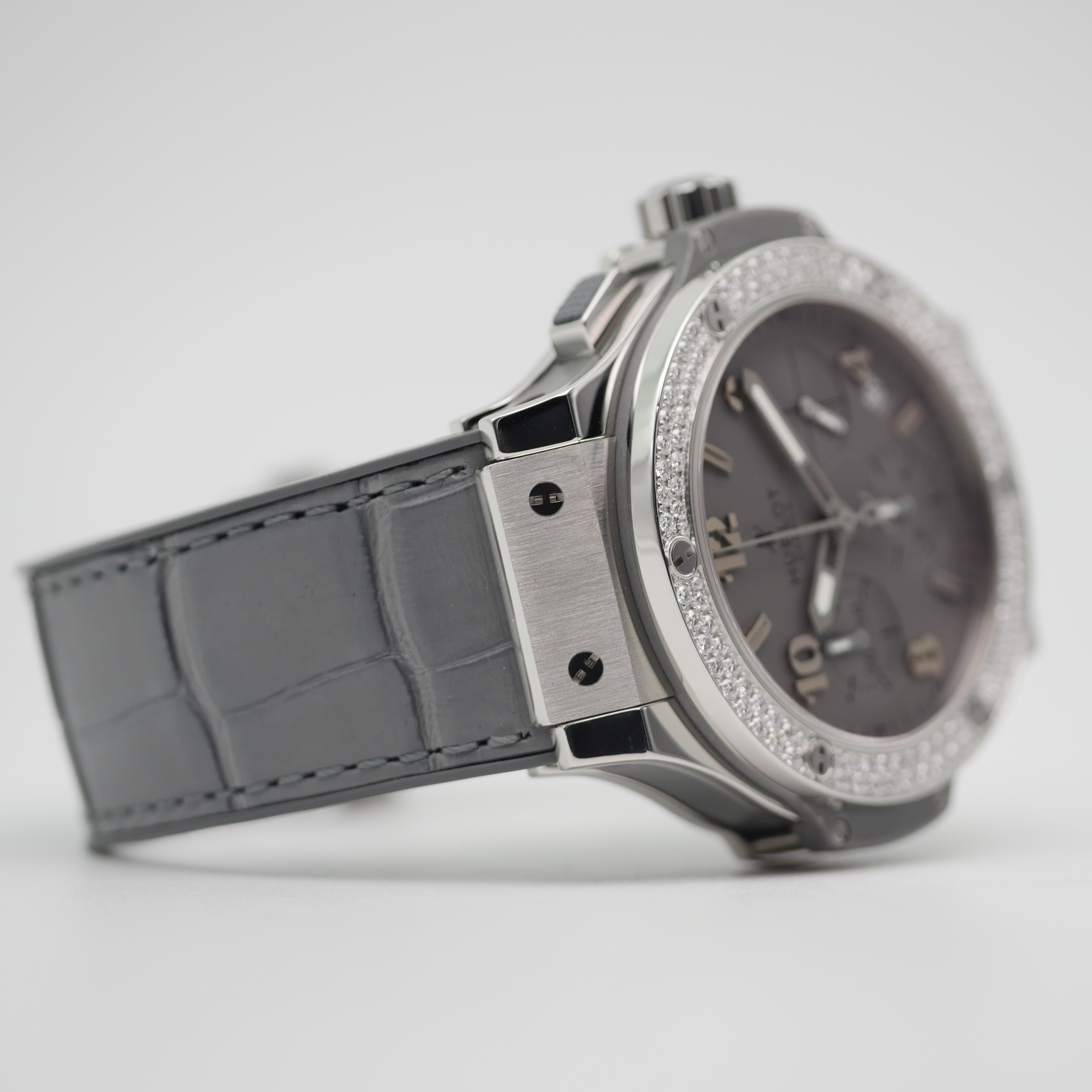 Hublot Big Bang "Earl Grey" Stahl 342.ST.5010.LR.1104 - 2012 ( Hublot serviced 2023 )