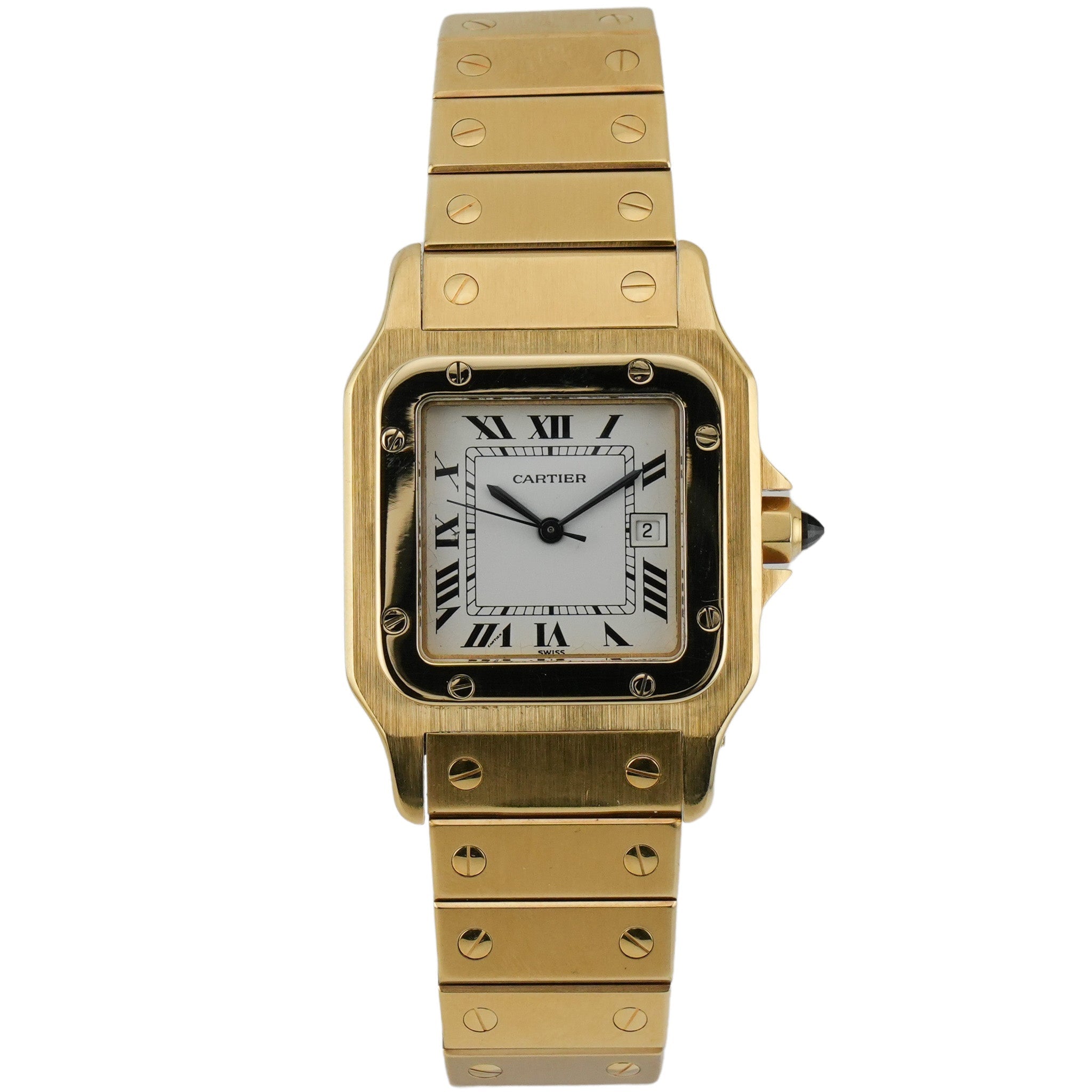 Cartier Santos Carree Gelbgold 2960 - 1986 Men´s Size