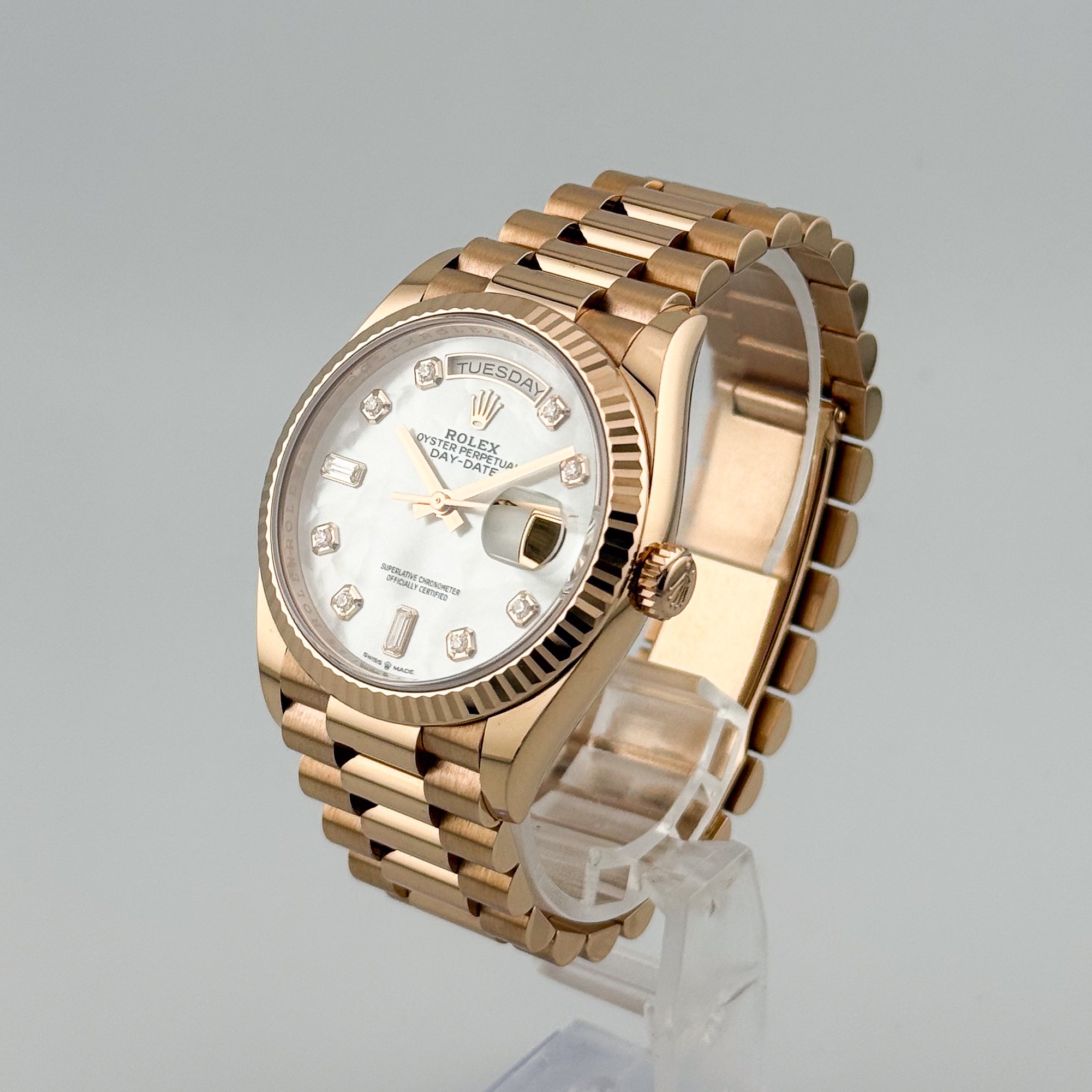 Rolex Day-Date 36 Rosegold MOP Dial 128235 - 2021