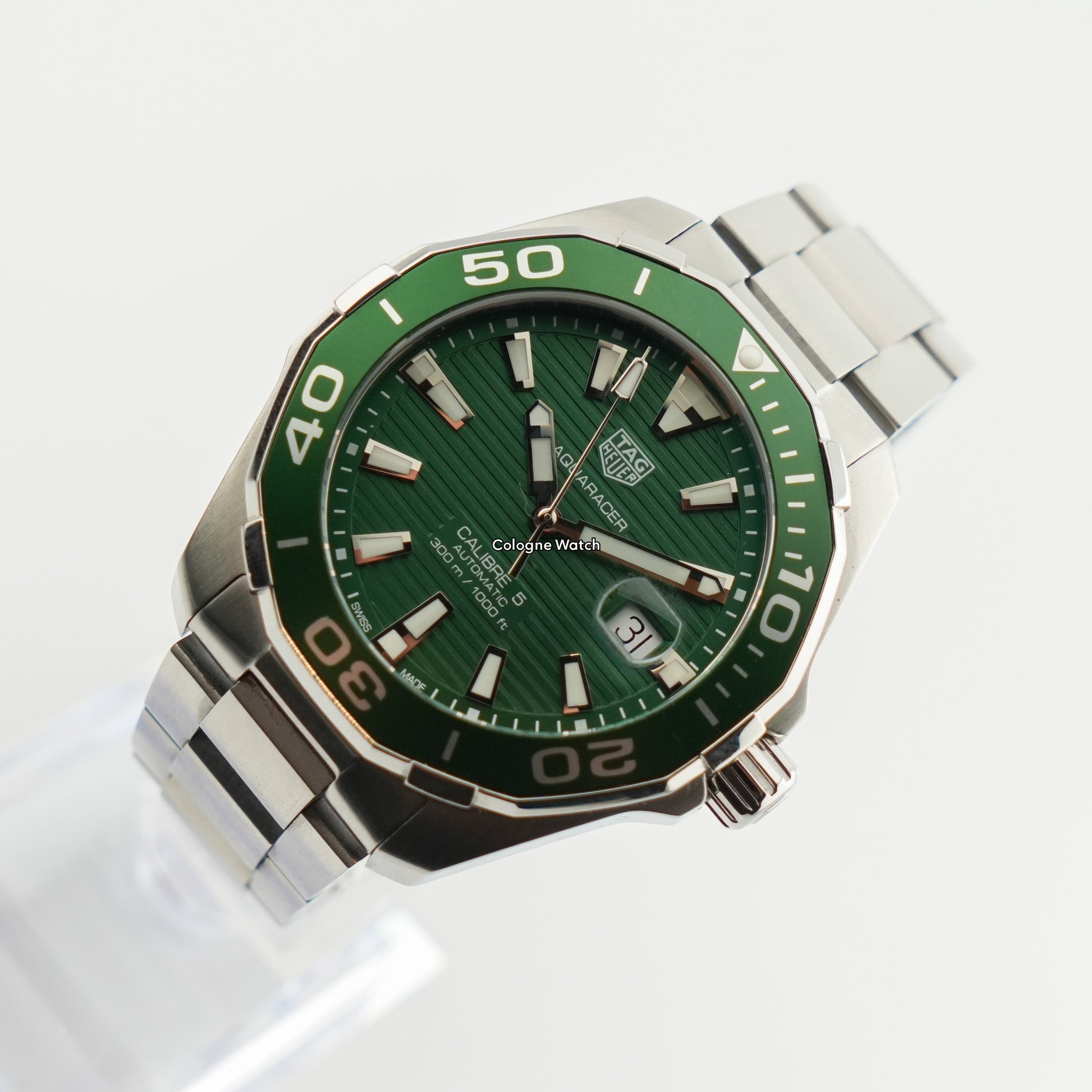 Tag Heuer Aquaracer Stahl Grün WAY201S.BA0927