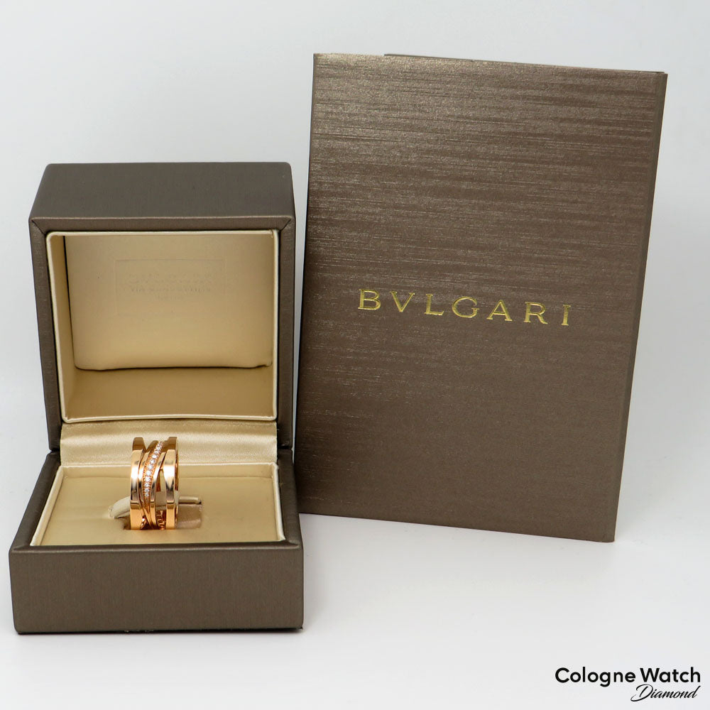 Bvlgari B-Zero 1 Ring mit 0,20ct Brillant 750/18K Rosegold Gr. 55 mit Box und Papieren