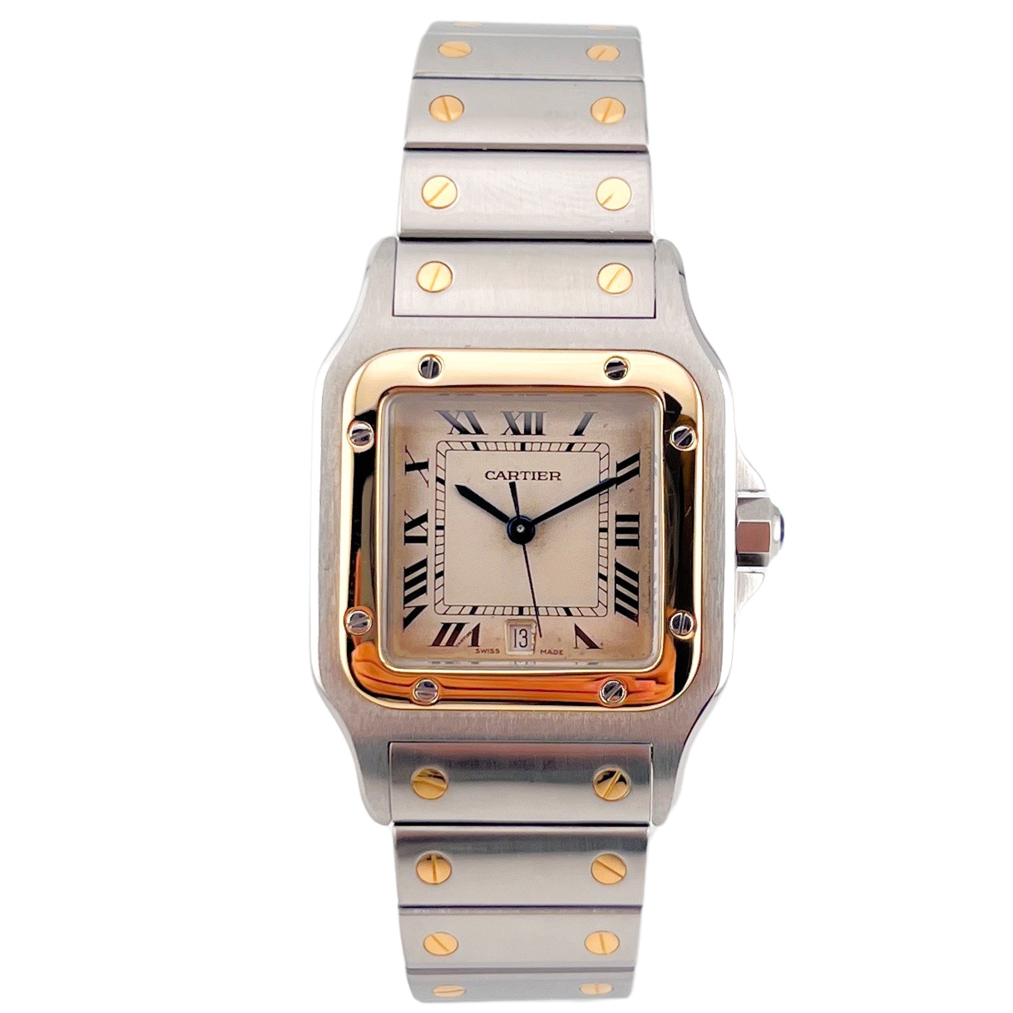 Cartier Santos Galbée Stahl/Gold - 187901