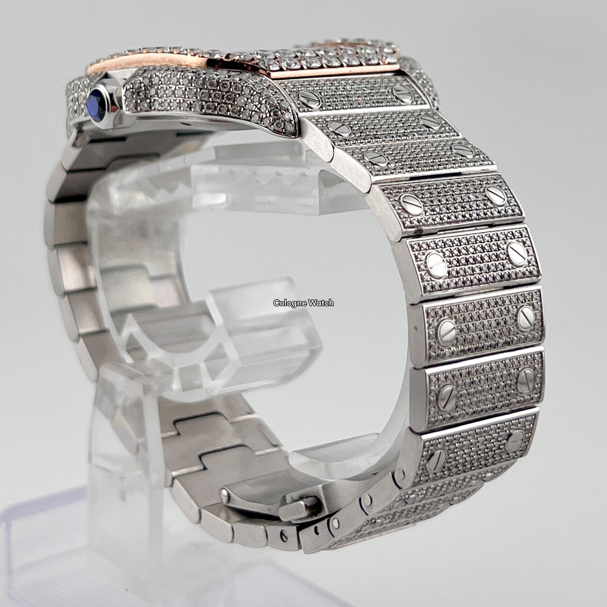 Cartier Santos Large - WSSA0009 Iced Out