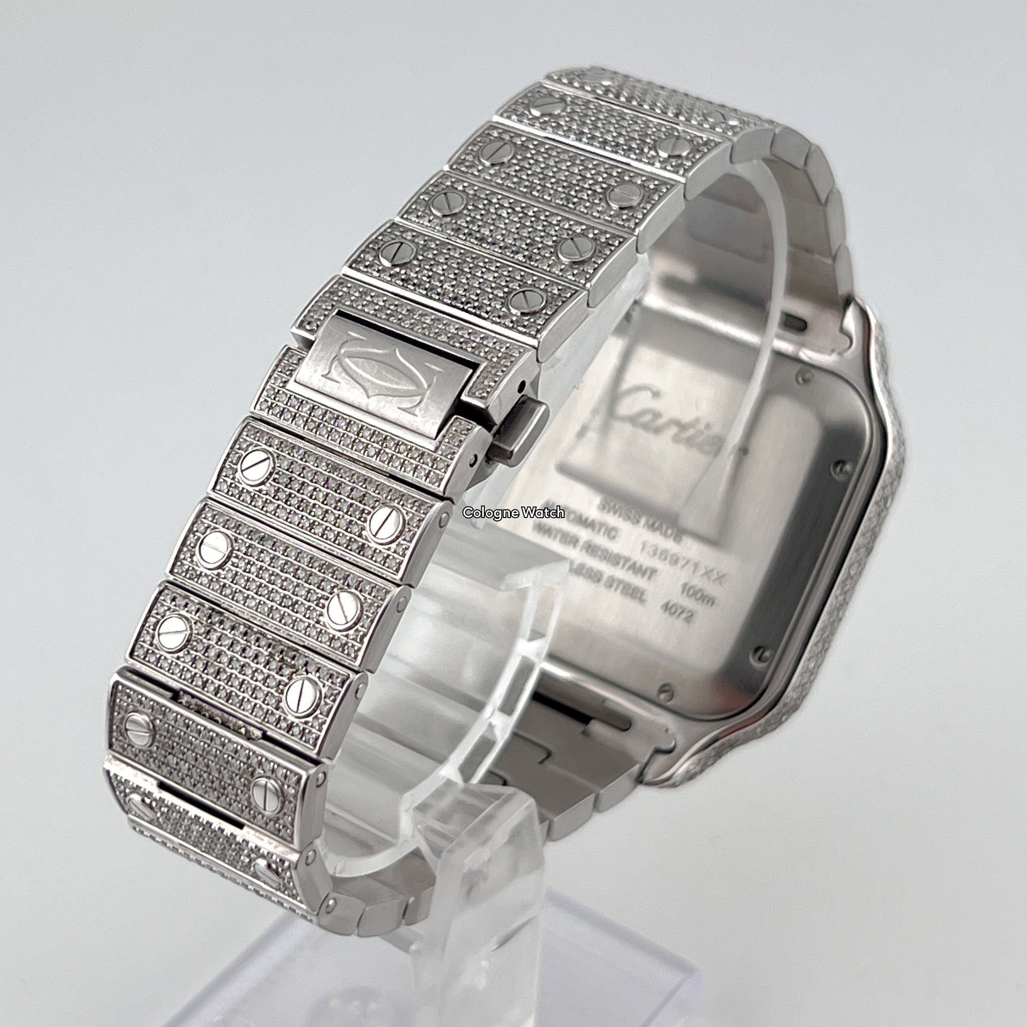 Cartier Santos Large - WSSA0009 Iced Out