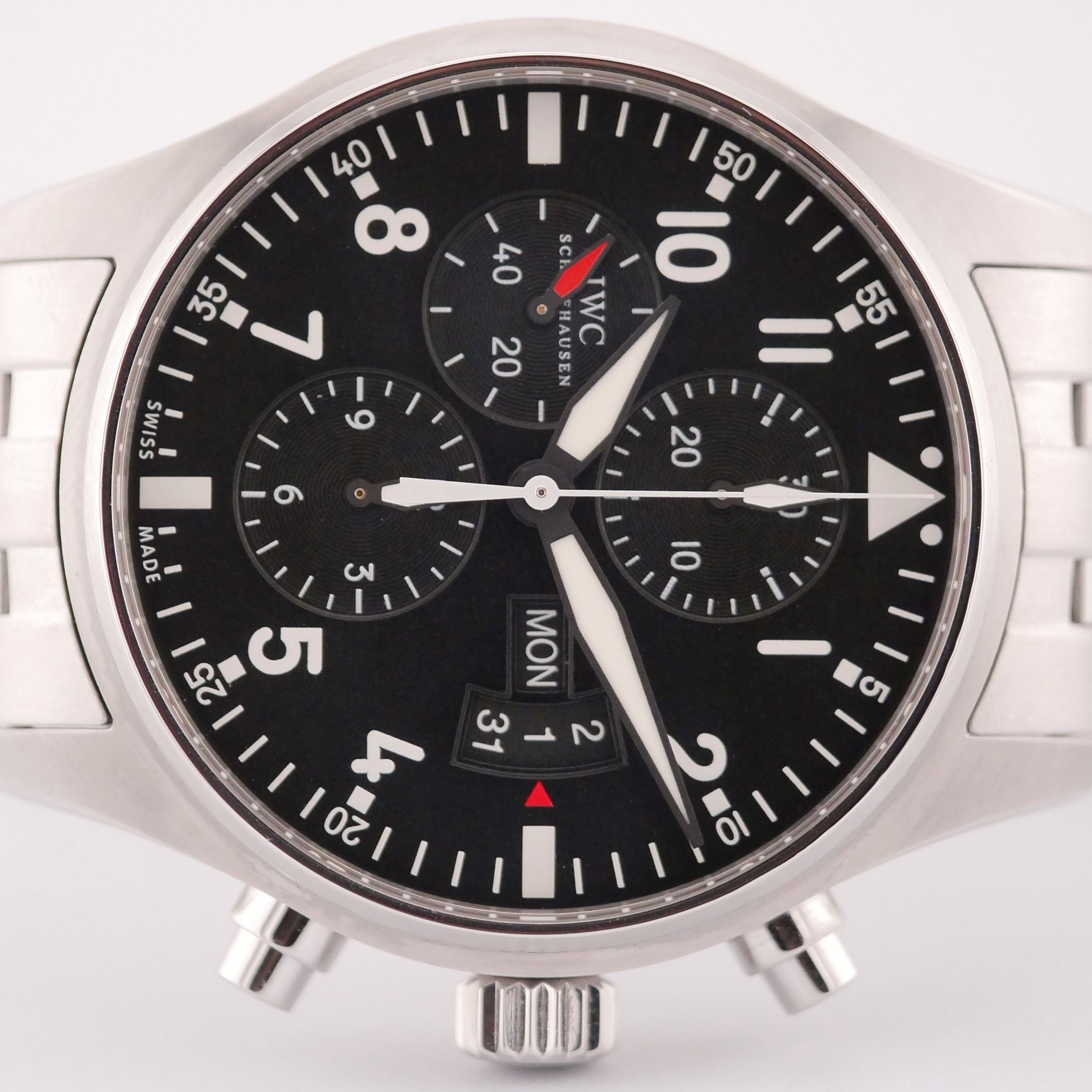 IWC Fliegeruhr Chronohgraph Stahl IW377704 - 2015