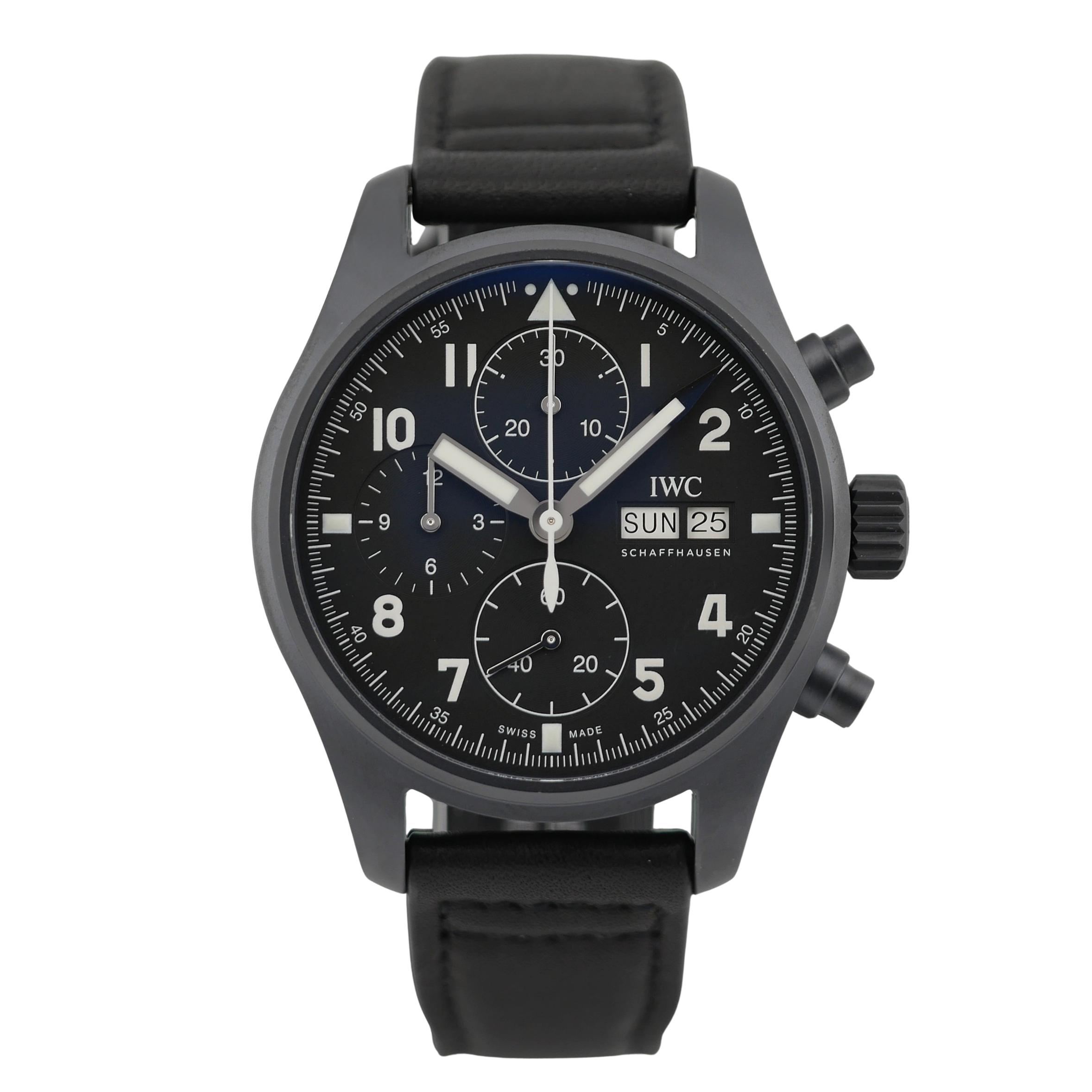 IWC Pilot's watch Chronograph Ceramic IW387905 "Tribute to 3705" - 2021