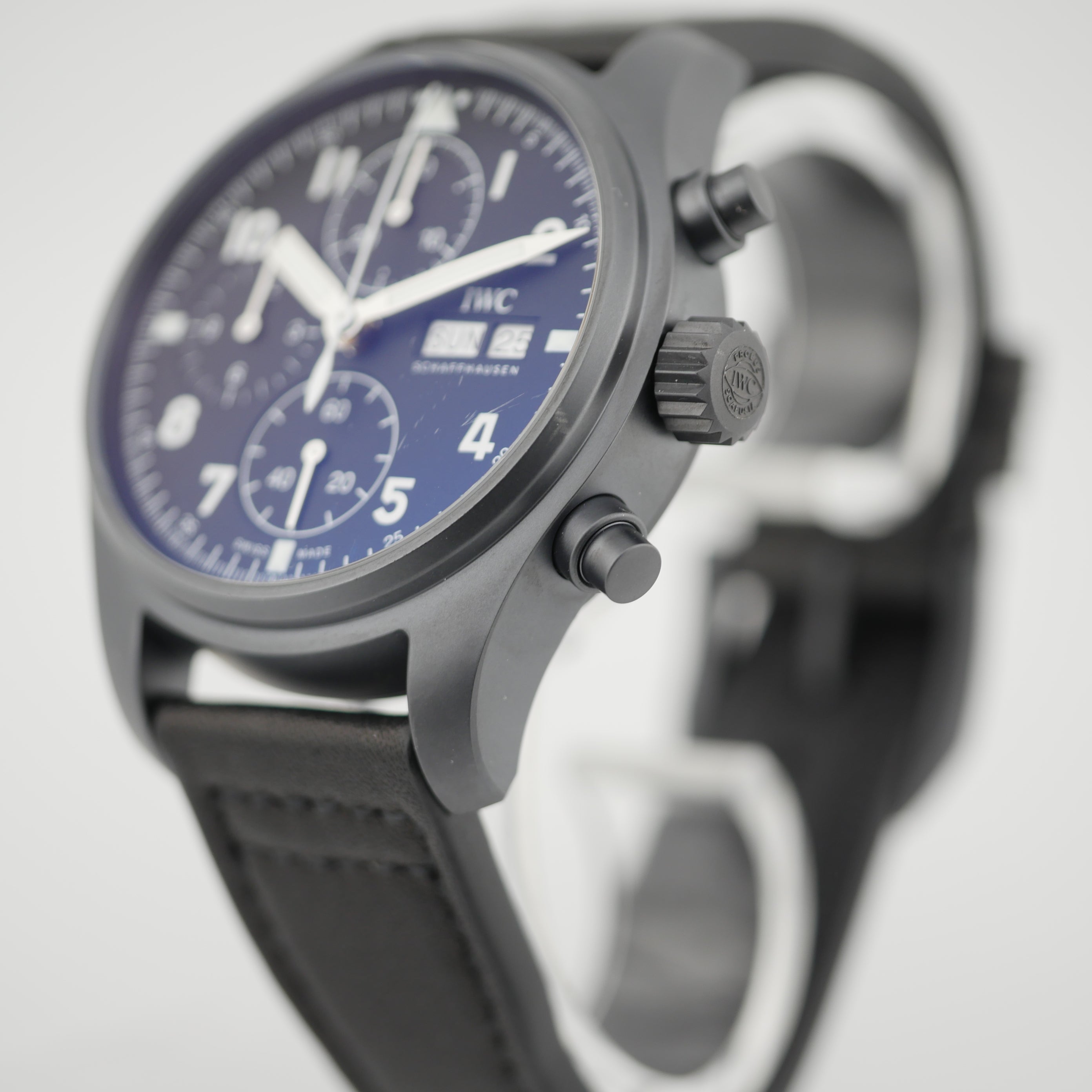 IWC Pilot's watch Chronograph Ceramic IW387905 "Tribute to 3705" - 2021