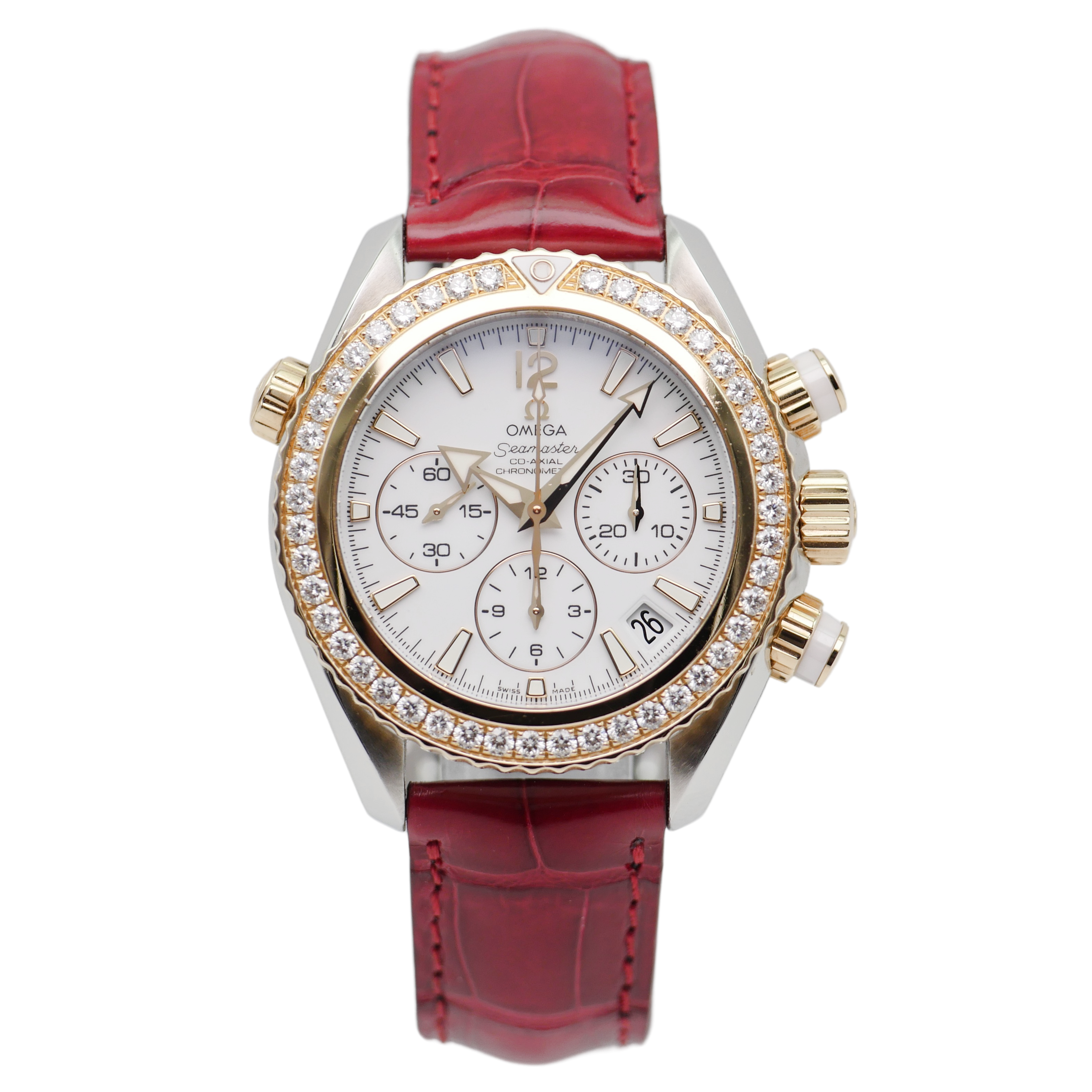 Omega Seamaster Planet Ocean 600M Chronograph Stahl / Roségold 222.28.38.50.04.001