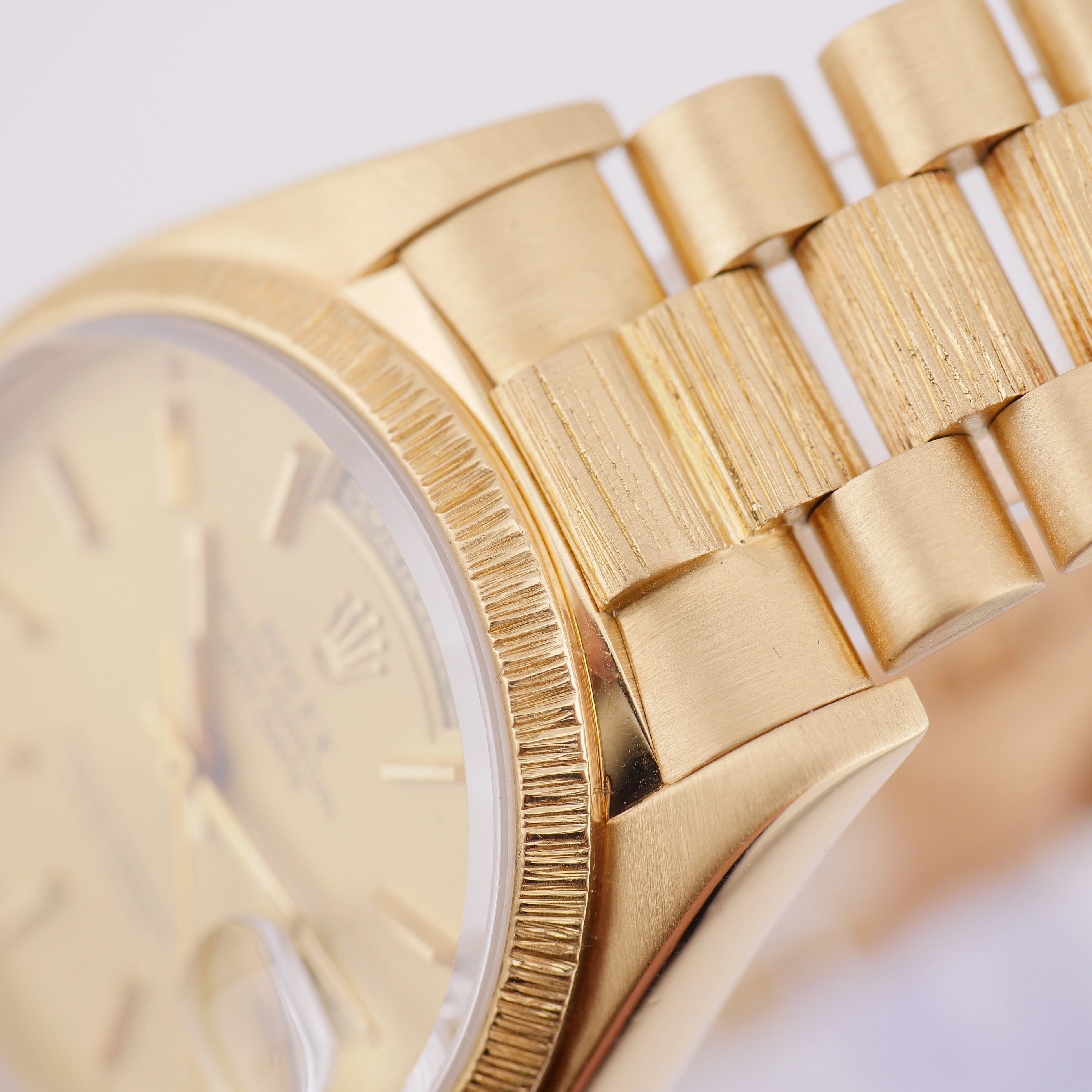 Rolex Day-Date 36 "Borke" 18078 Gelbgold - 1980