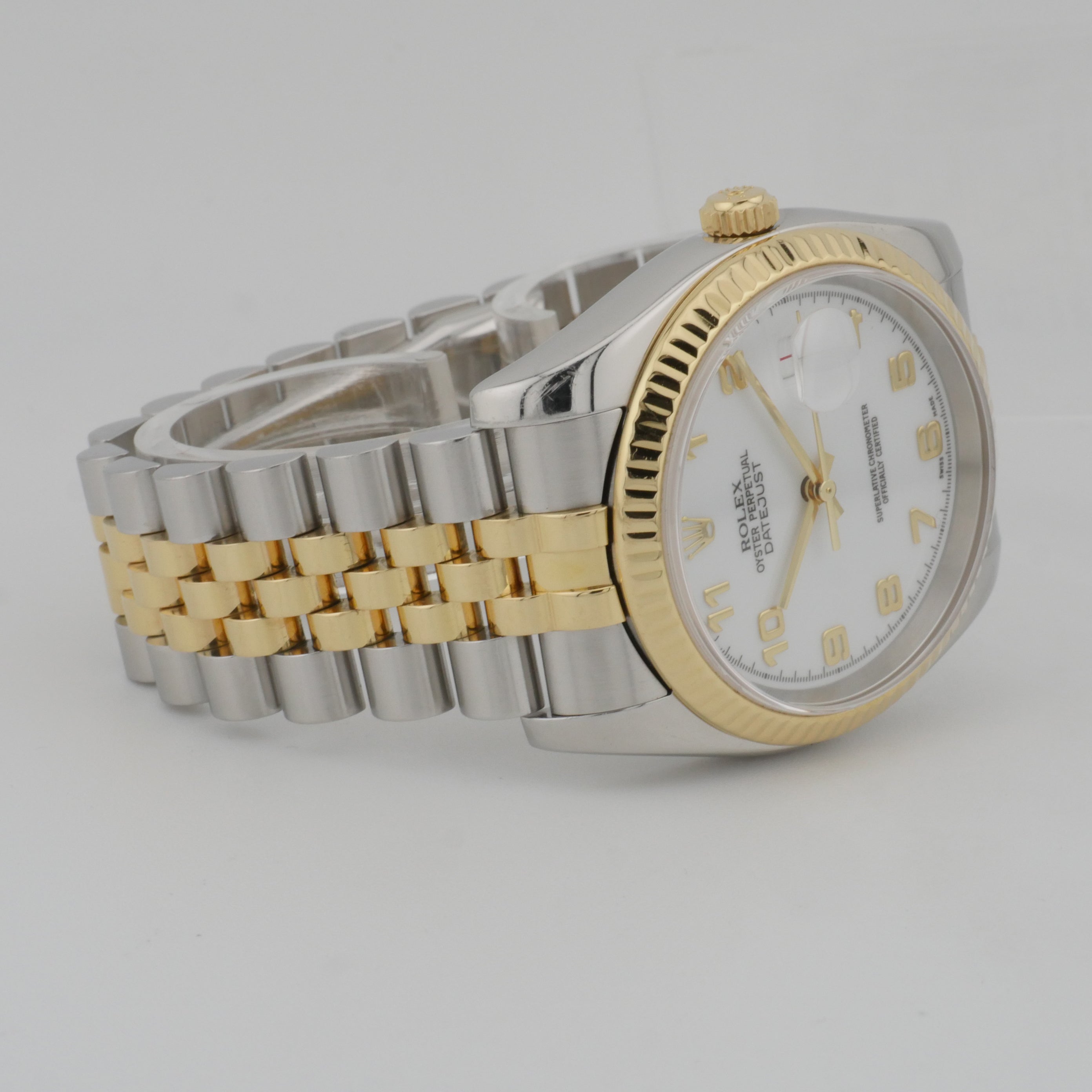 Rolex Datejust 36mm Stahl / Gelbgold 116233 - 2004 "Rolex Service-Card 12/2022"