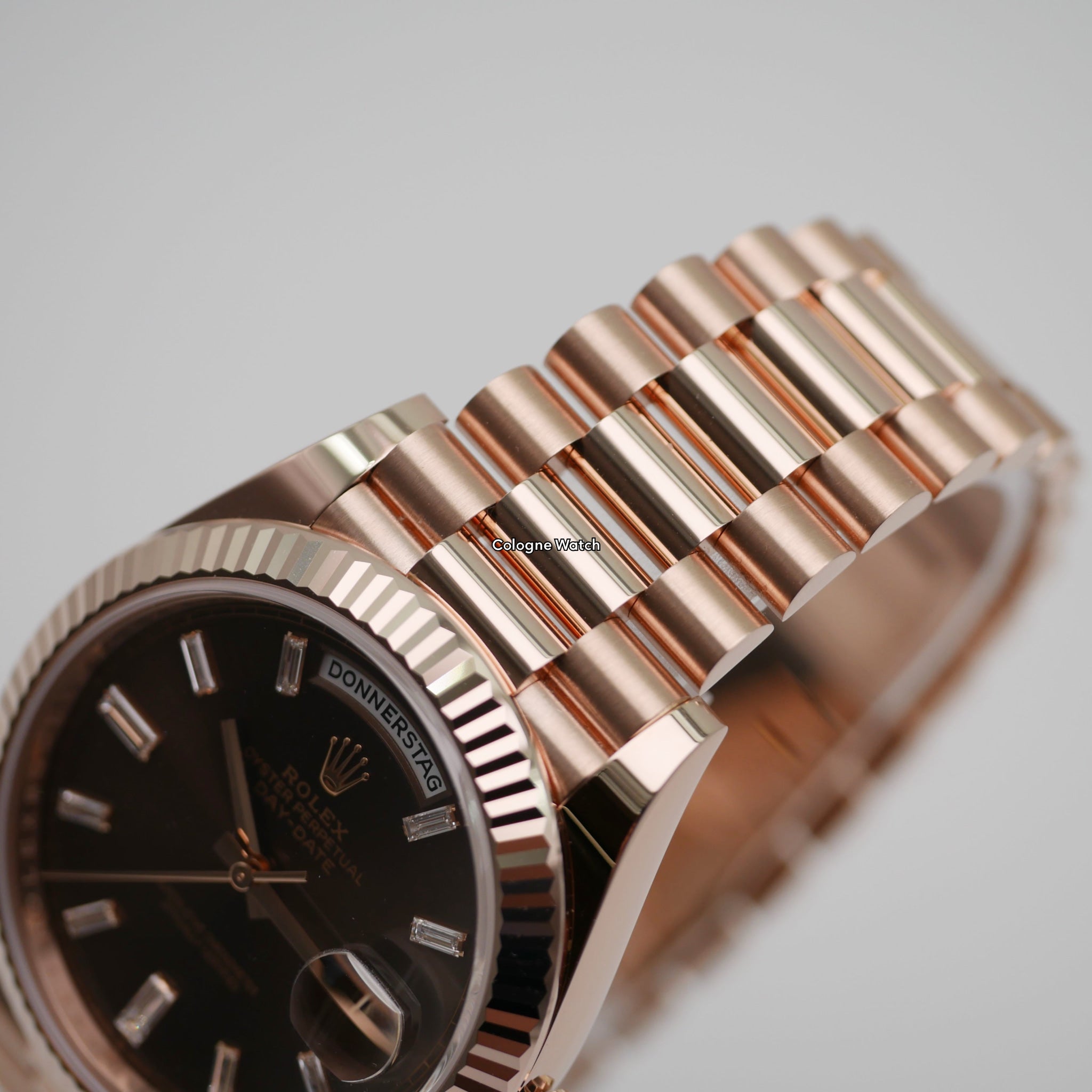 Rolex Day-Date 40 228235 - 2023 Chocolate Baguette Dial