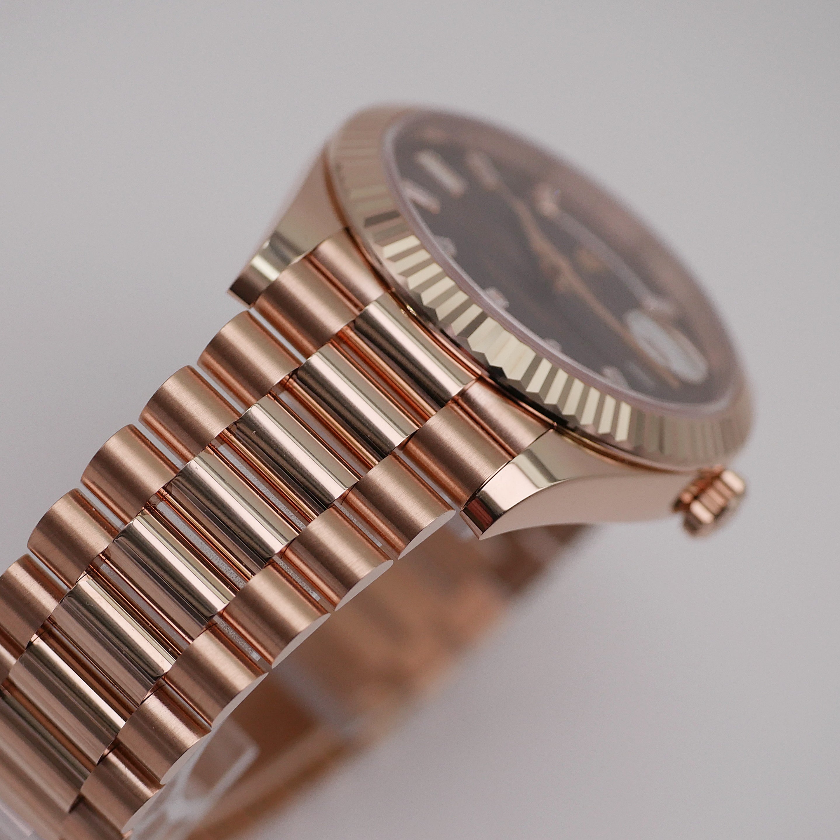 Rolex Day-Date 40 228235 - 2017 Chocolate Baguette Dial