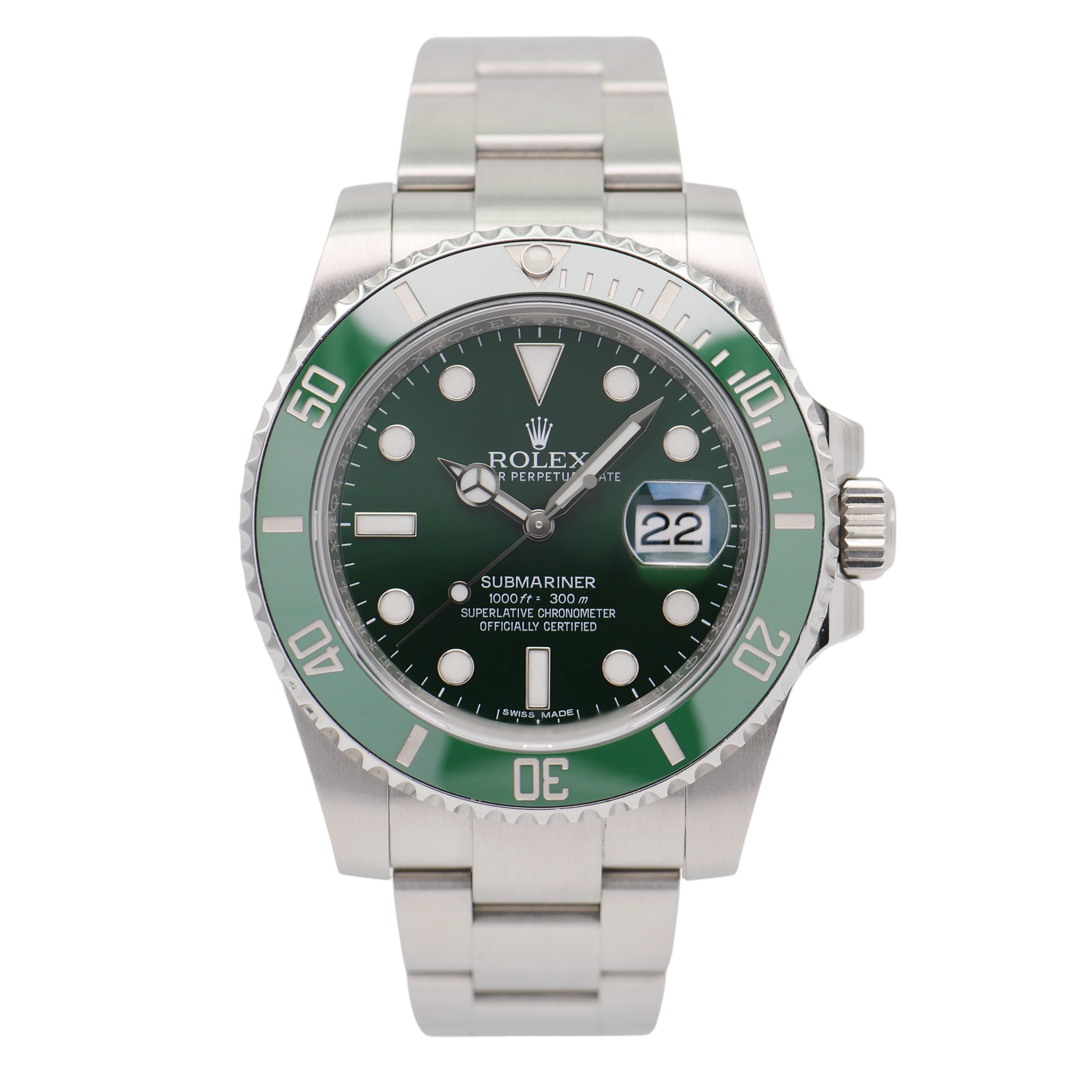 Rolex Submariner 40 Steel 116610LV "Hulk" - 2017