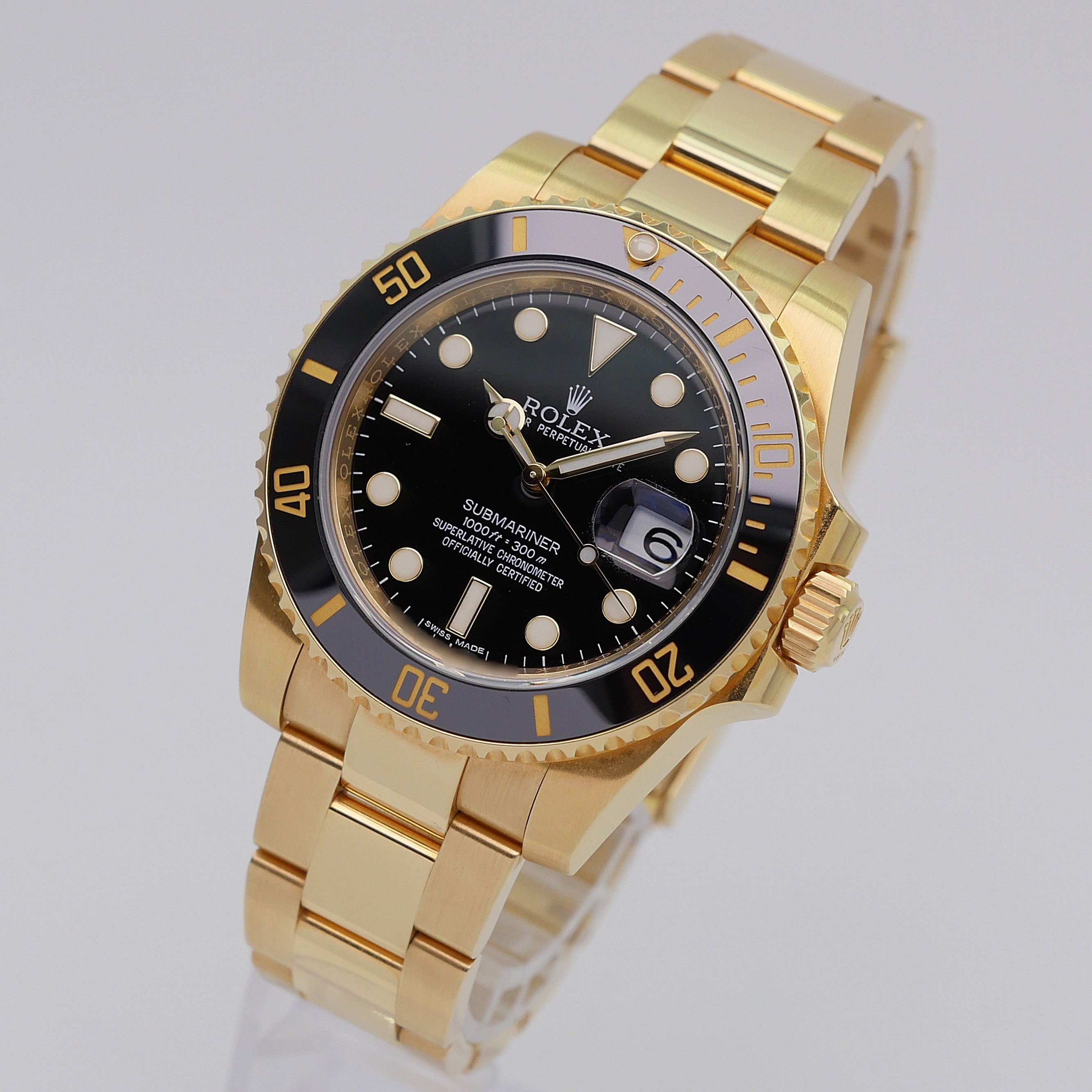 Rolex Submariner 40 Gelbgold 116618LN - 2018