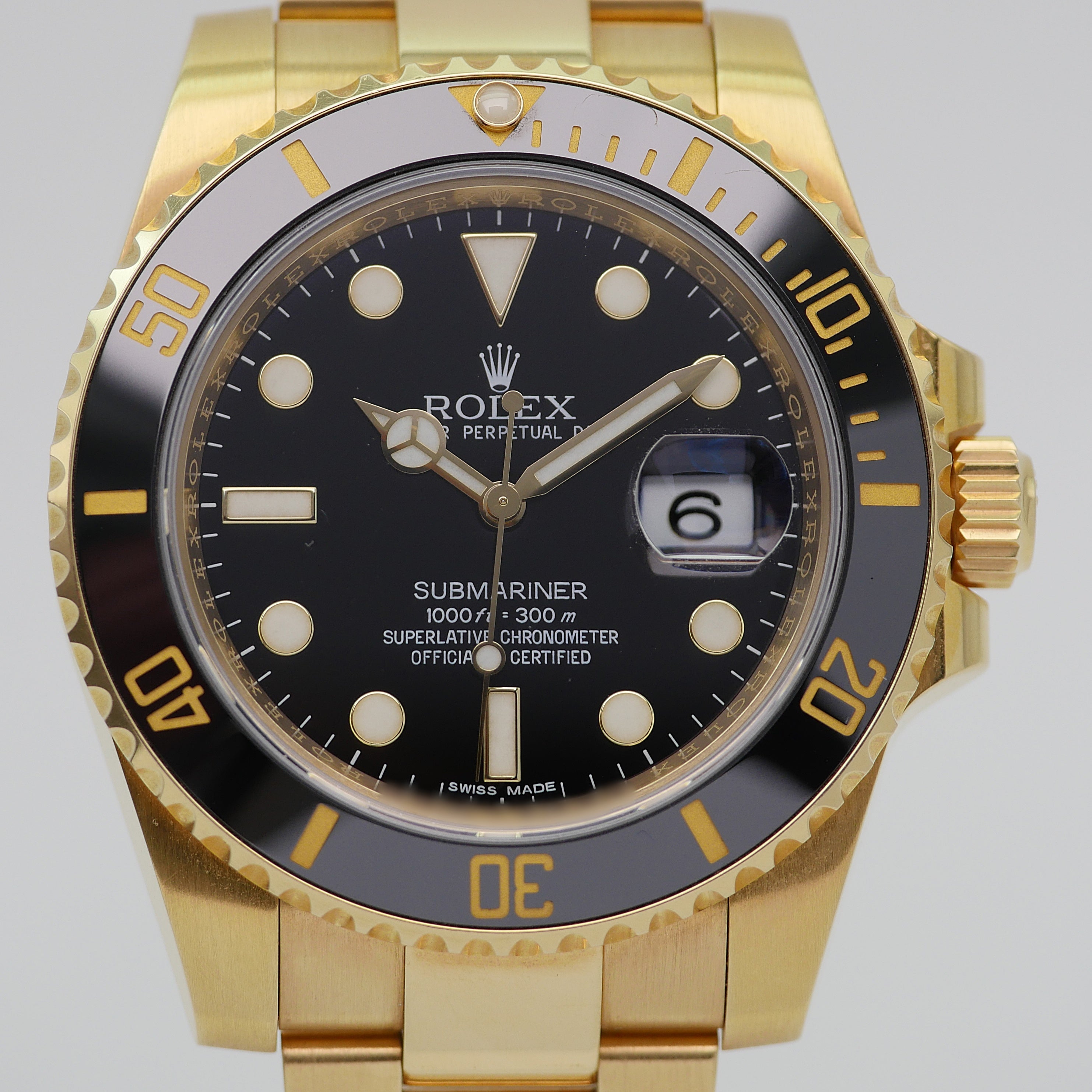 Rolex Submariner 40 Yellow Gold 116618LB - 2019