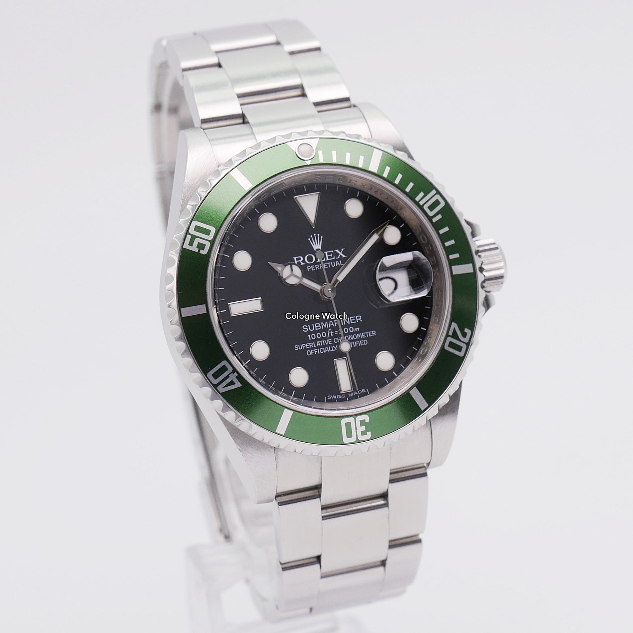 Rolex Submariner "Kermit" Stahl 16610LV - 2009