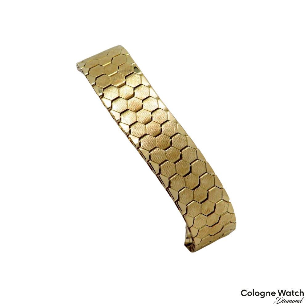 Armband Teppichmuster Vintage in 750/18K Gelbgold Länge 19,0 cm