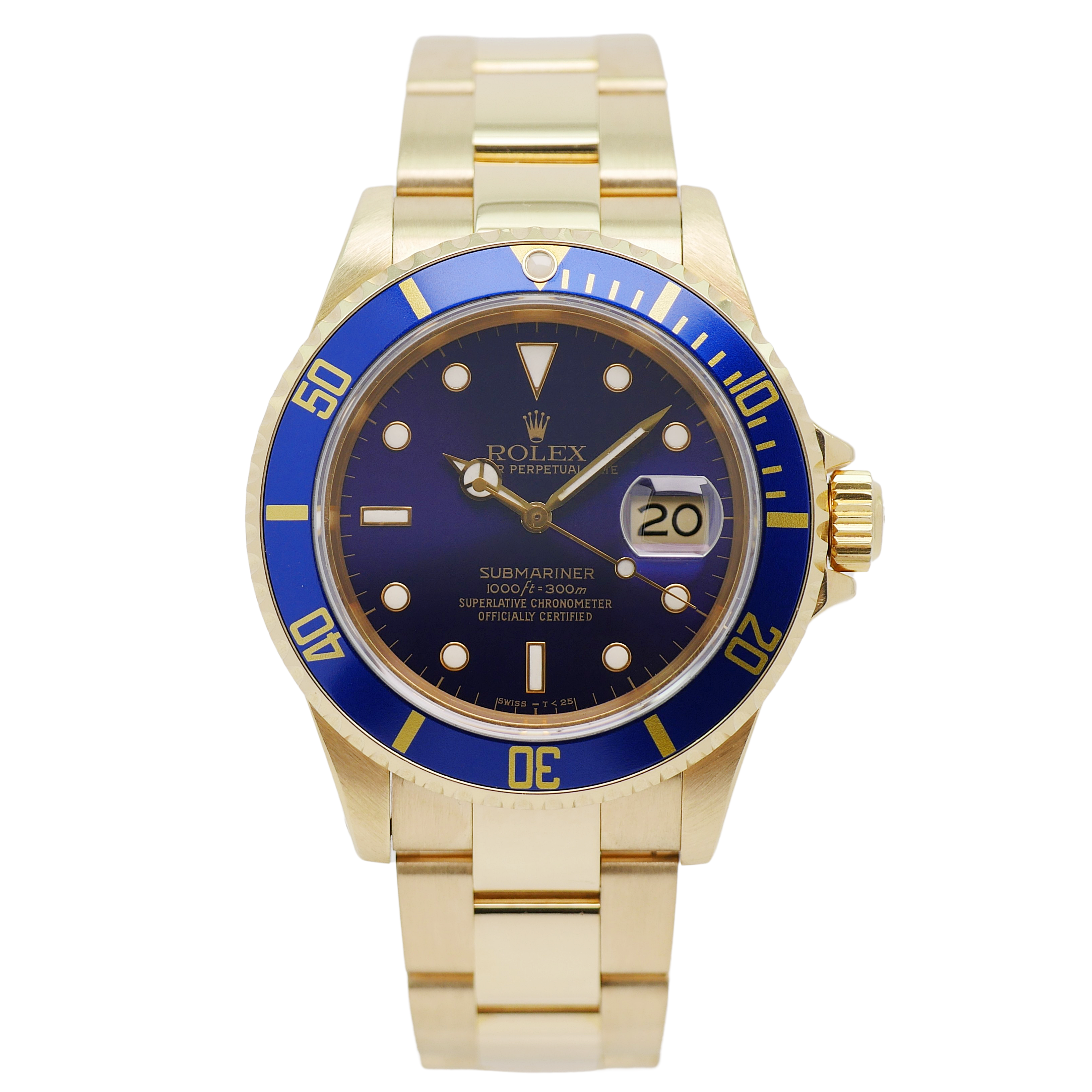 Rolex Submariner Date Gelbgold 16618 - 1990