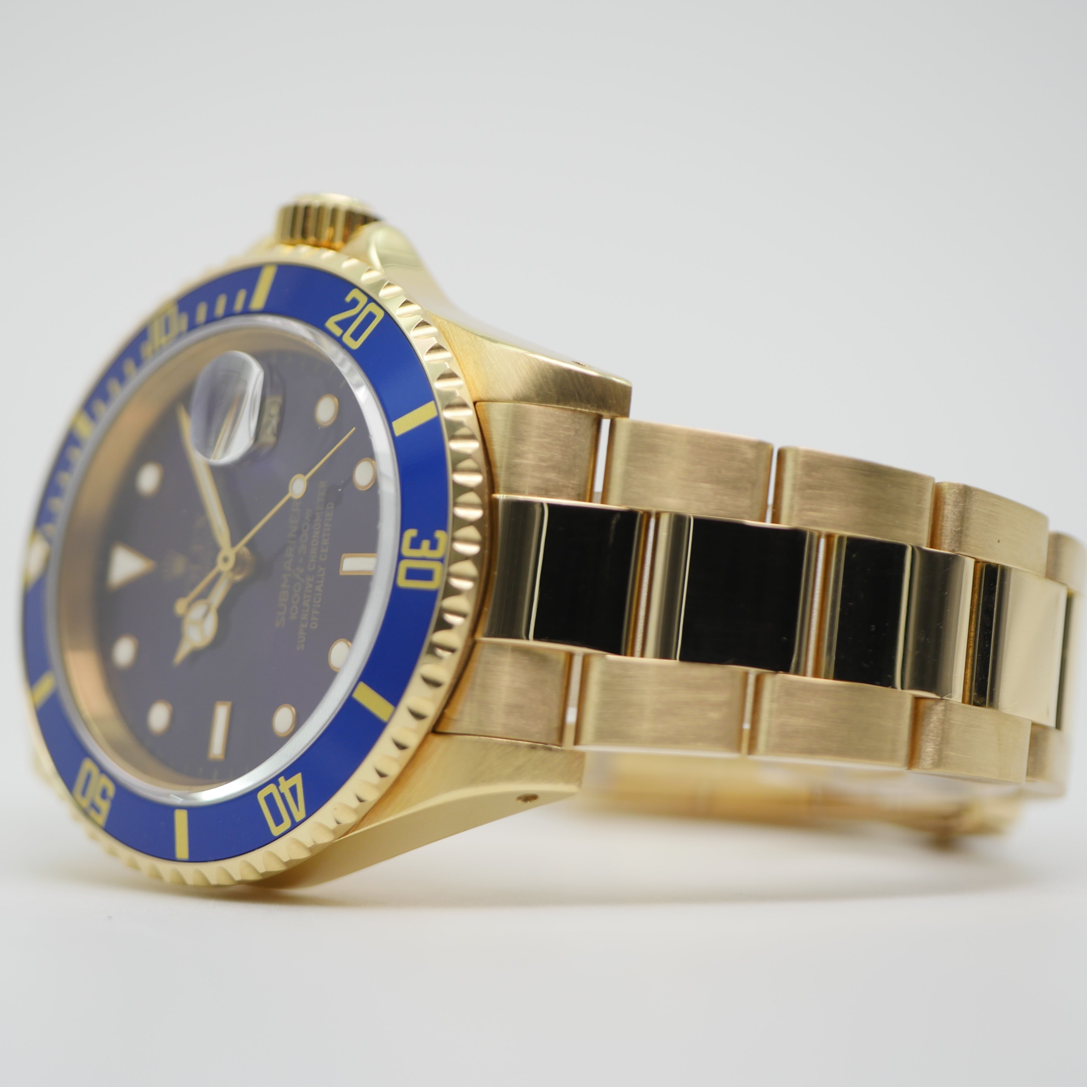 Rolex Submariner Date Gelbgold 16618 - 1990