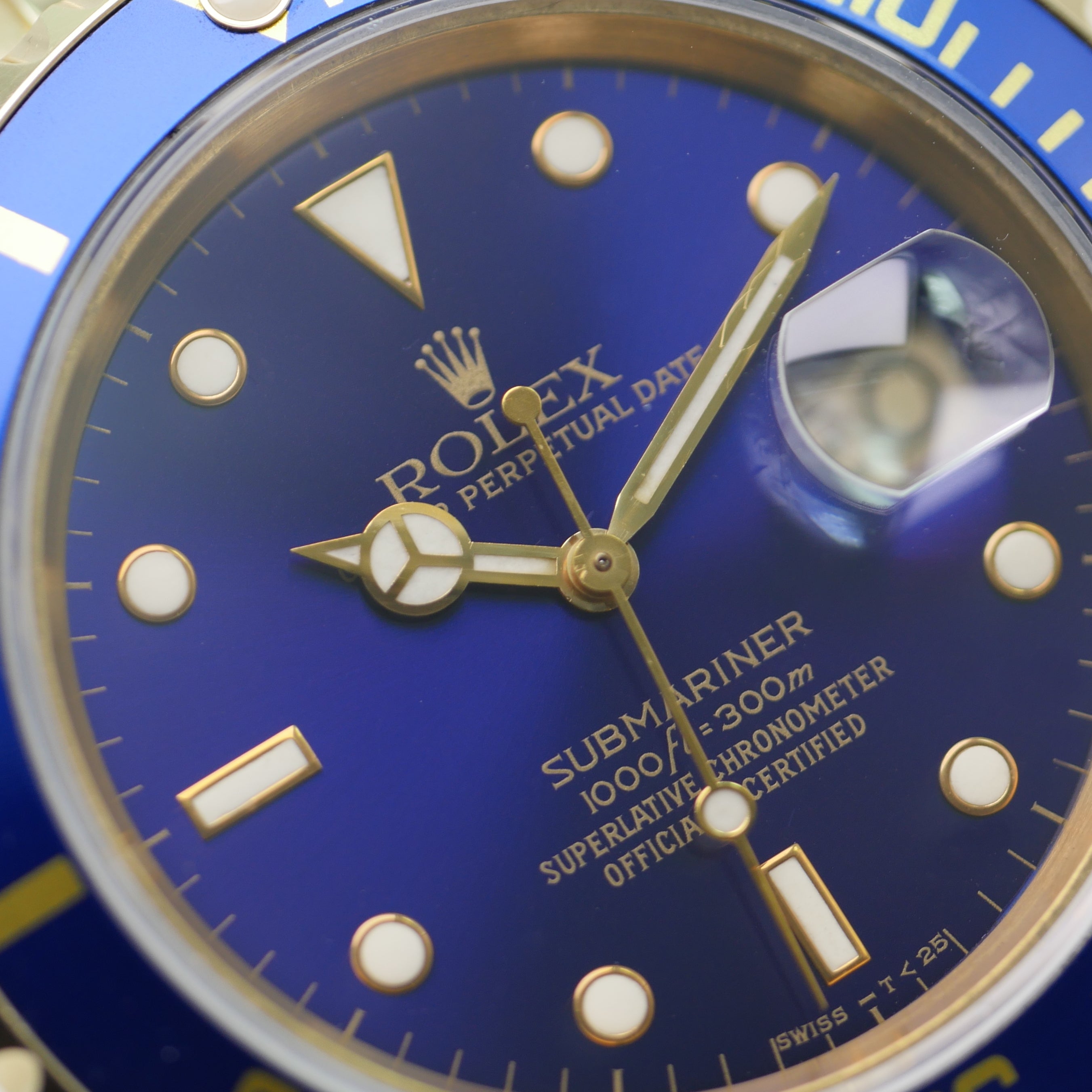Rolex Submariner Date Gelbgold 16618 - 1990