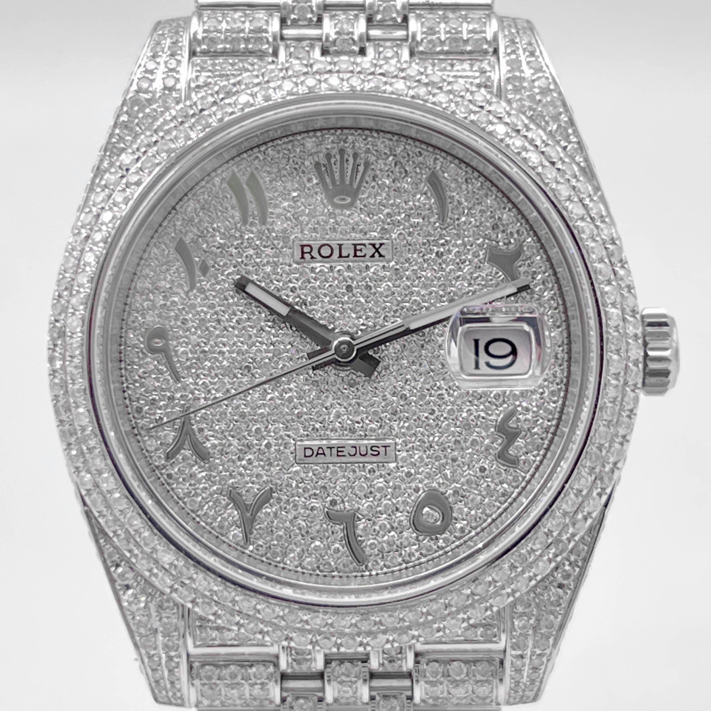 Rolex Datejust 41 Stahl Iced Out 126300 - 2024