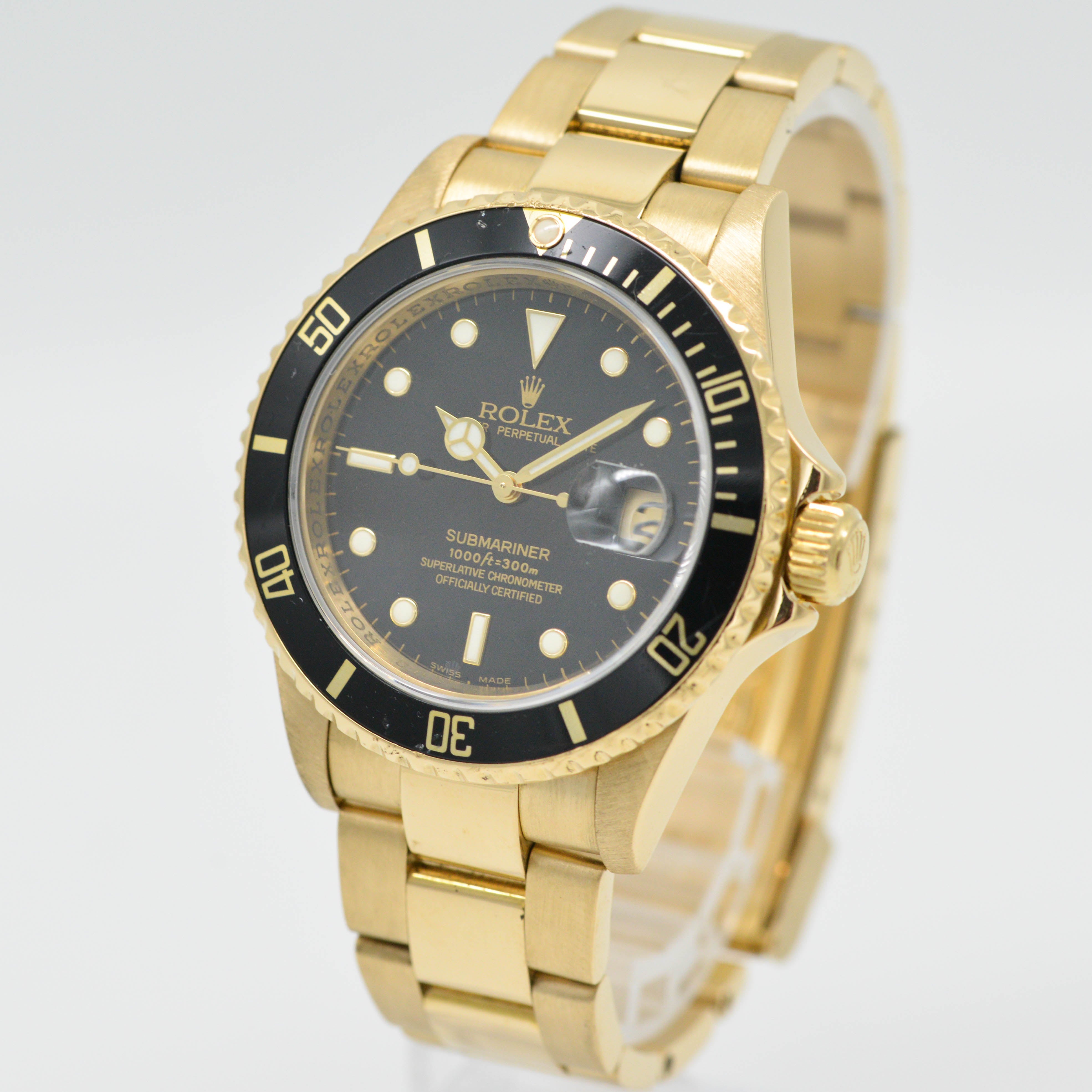 Rolex Submariner Gelbgold 16618 - 2006