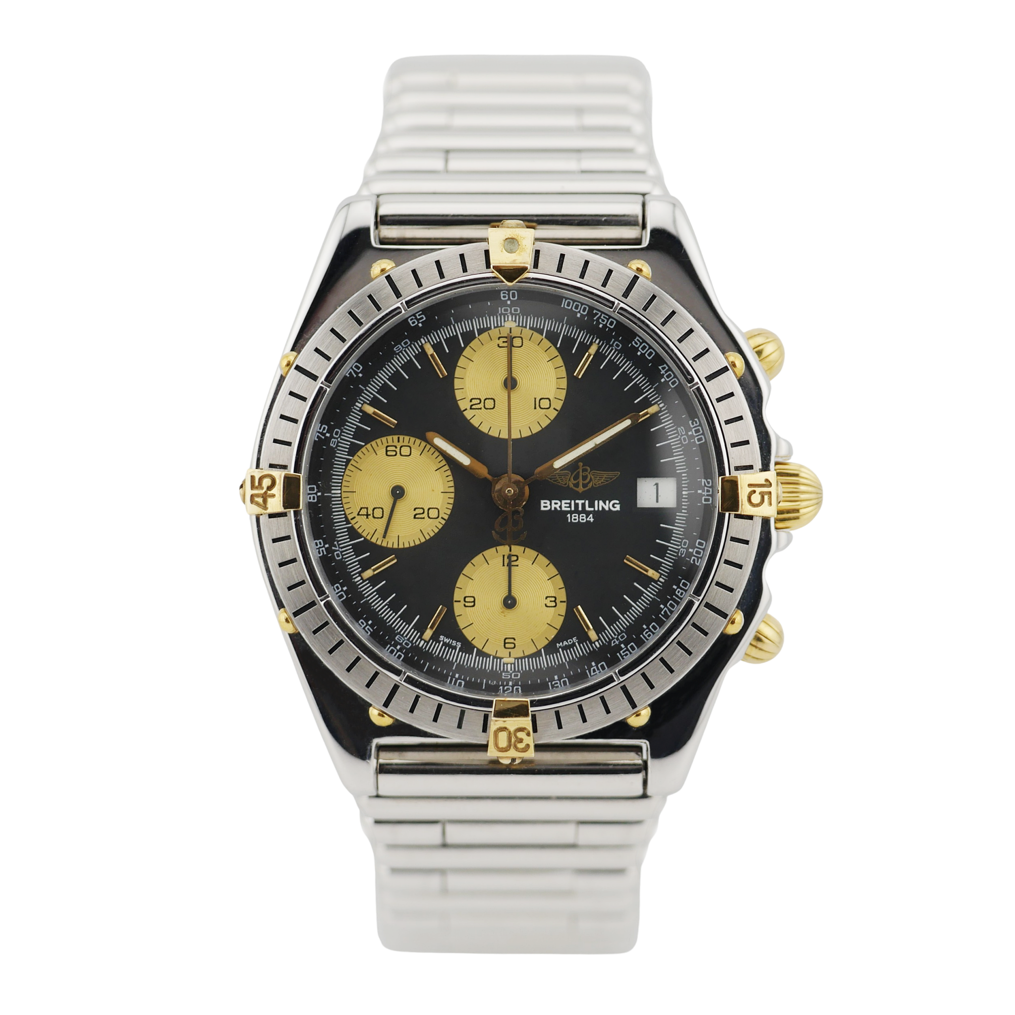 Breitling Chronomat Stahl / Gelbgold B13047
